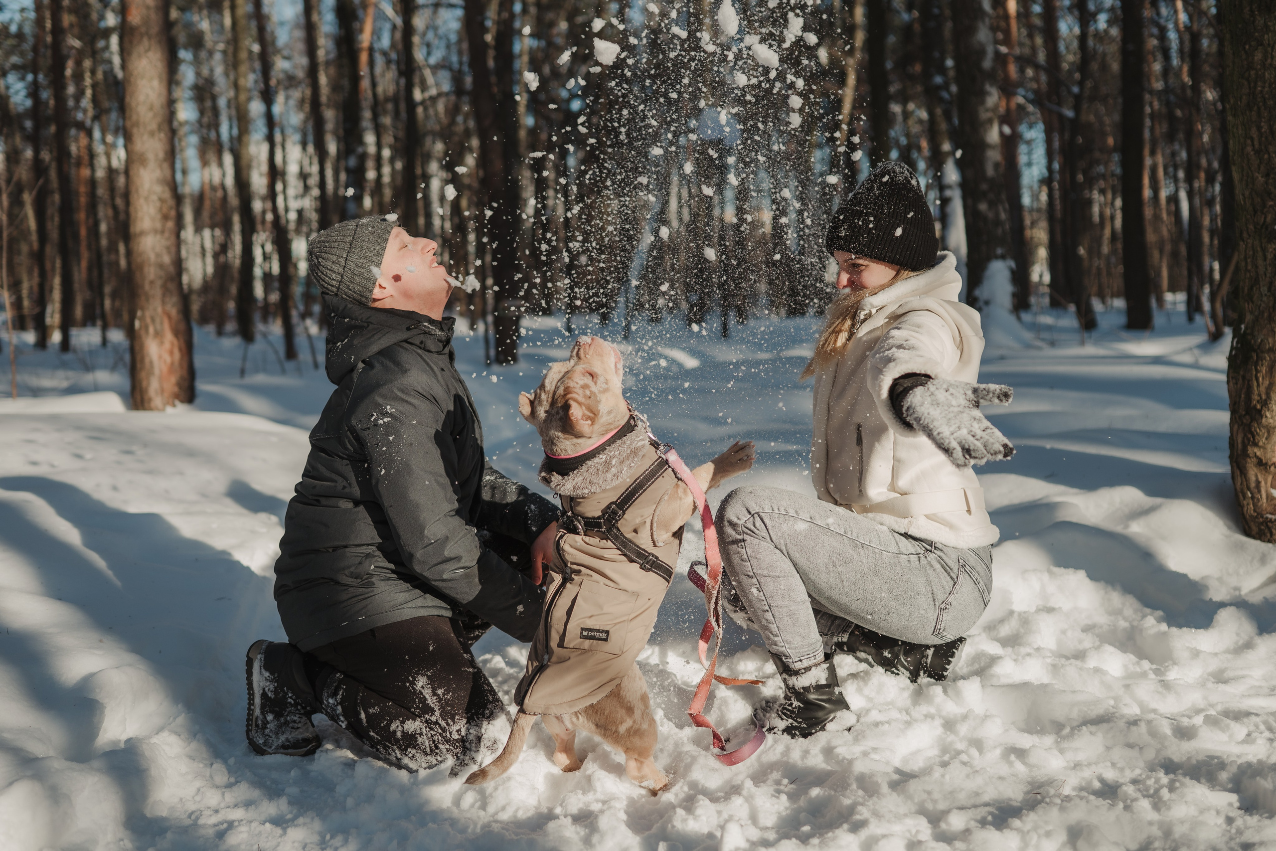 Зимняя LOVE STORY Вики, Артёма и Булочки. Семейный Фотограф в Москве Ирина Хохлова