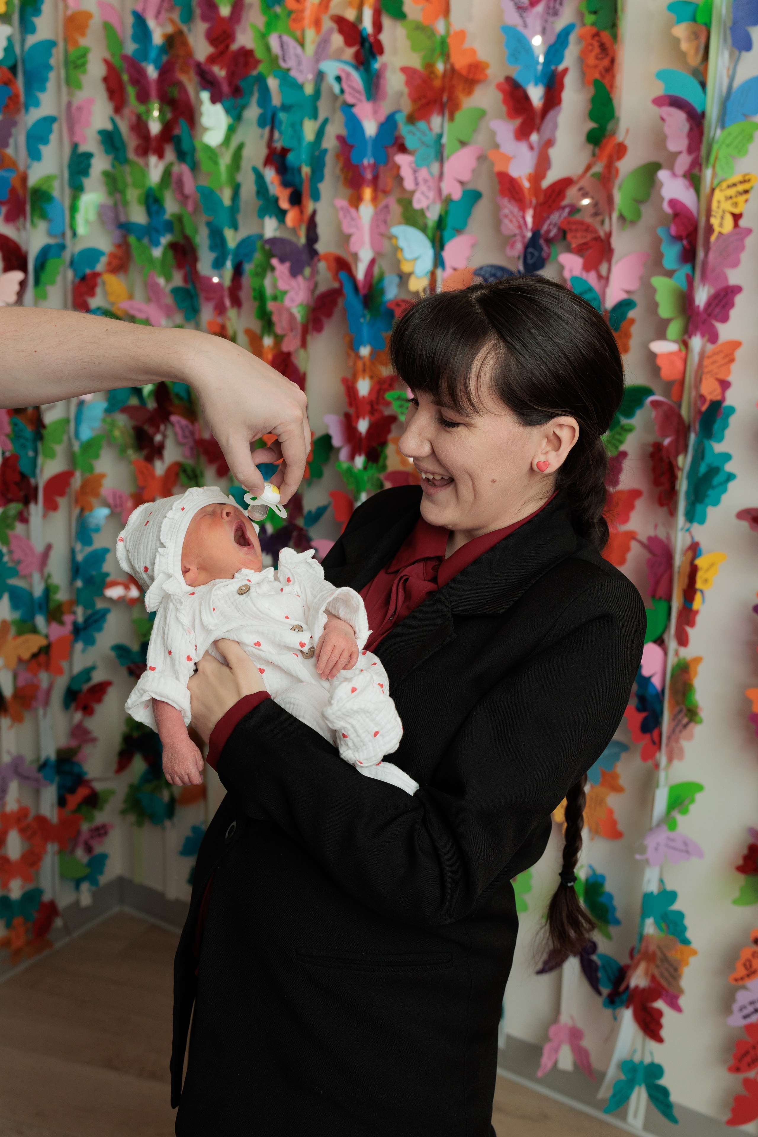 Выписка Анюты. Фотограф на выписку из роддома в Санкт-Петербурге