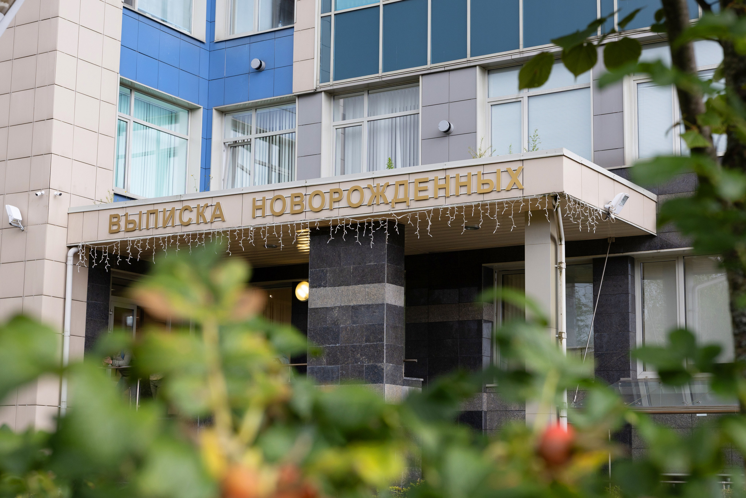 Осенняя выписка из Алмазова. Фотограф на выписку из роддома в Санкт-Петербурге