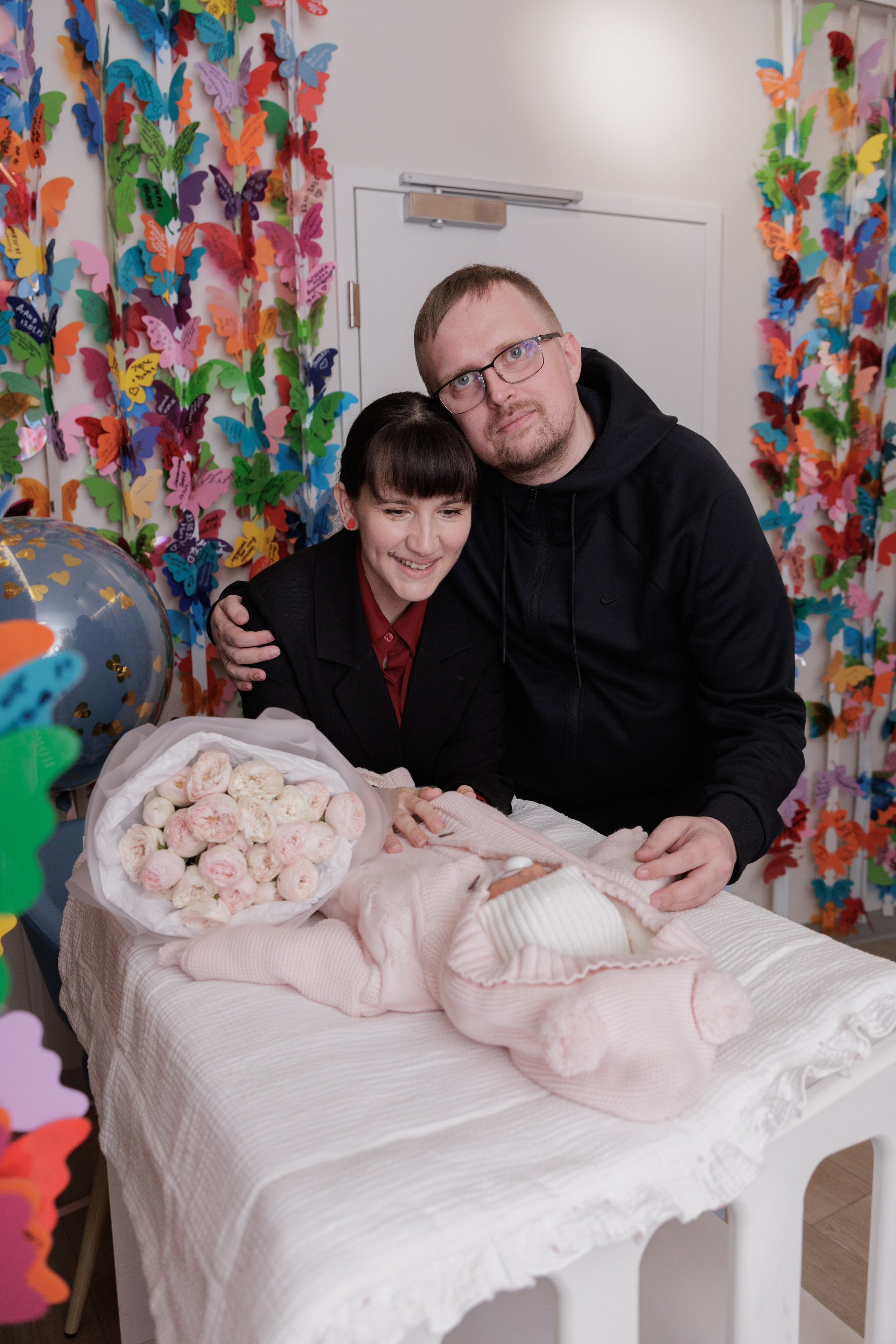 Выписка Анюты. Фотограф на выписку из роддома в Санкт-Петербурге