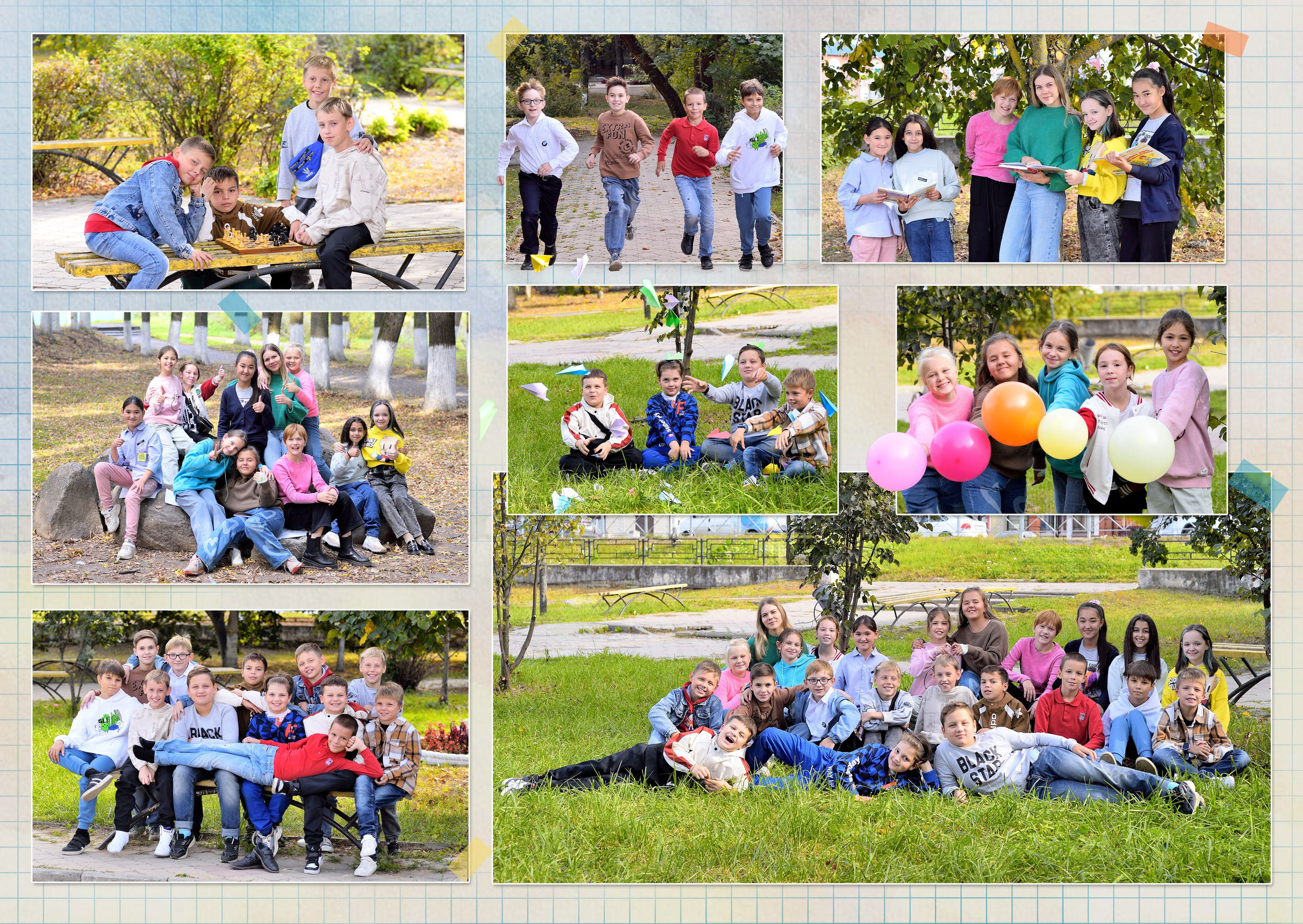 4-Альбом на 3-4 разворотов. Выпускные альбомы для школ и детских садов Александр и Динара