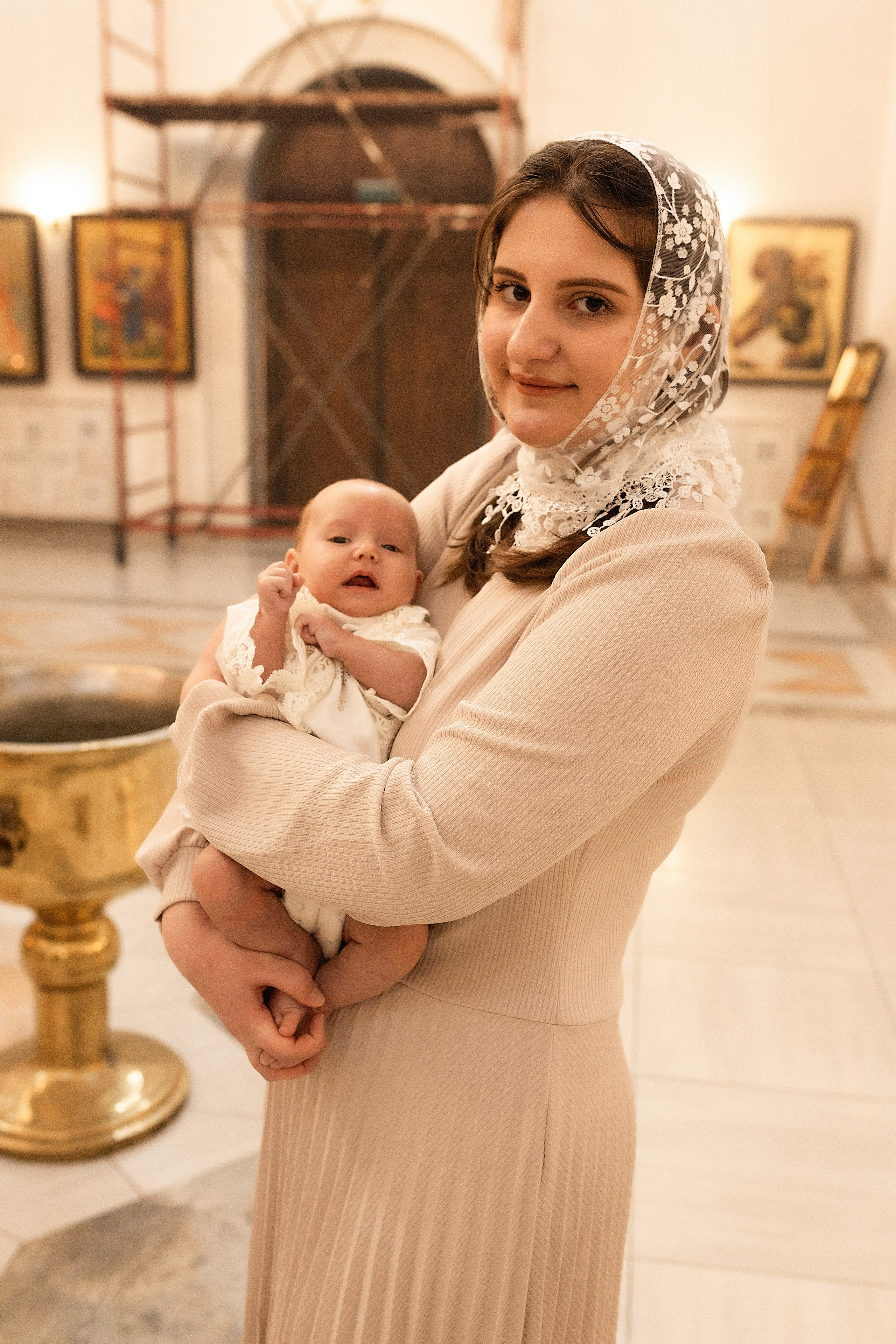 Таинство крещения Алисы. Фотограф в Железнодорожном и Балашихе