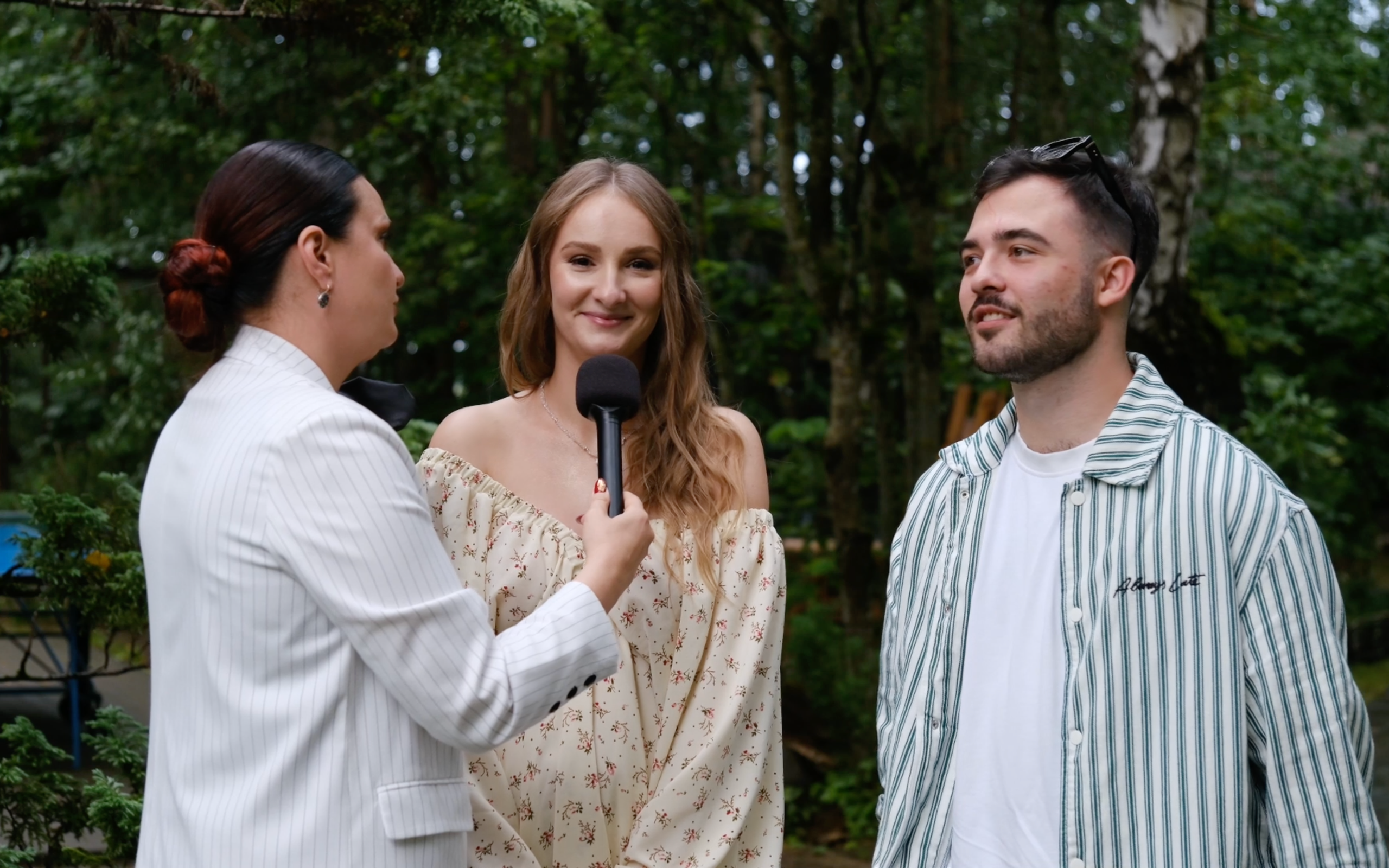 Свадебное SDE интервью на Лесной поляне. Репортажный видеограф Илья Сухоносиик