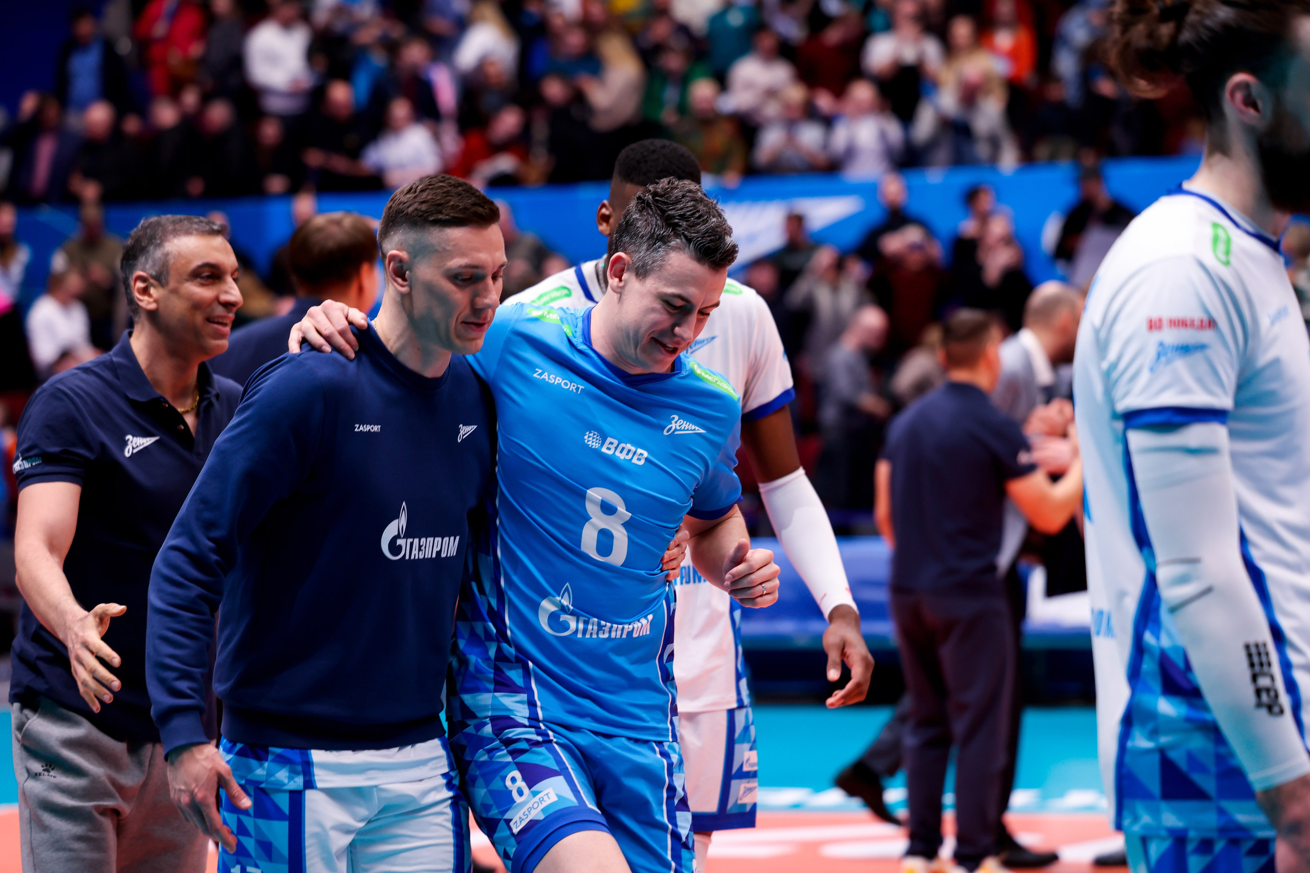 ВК Зенит — ВК Белогорье 08.04.2025. Спортивный и репортажный фотограф Антон Тереханов