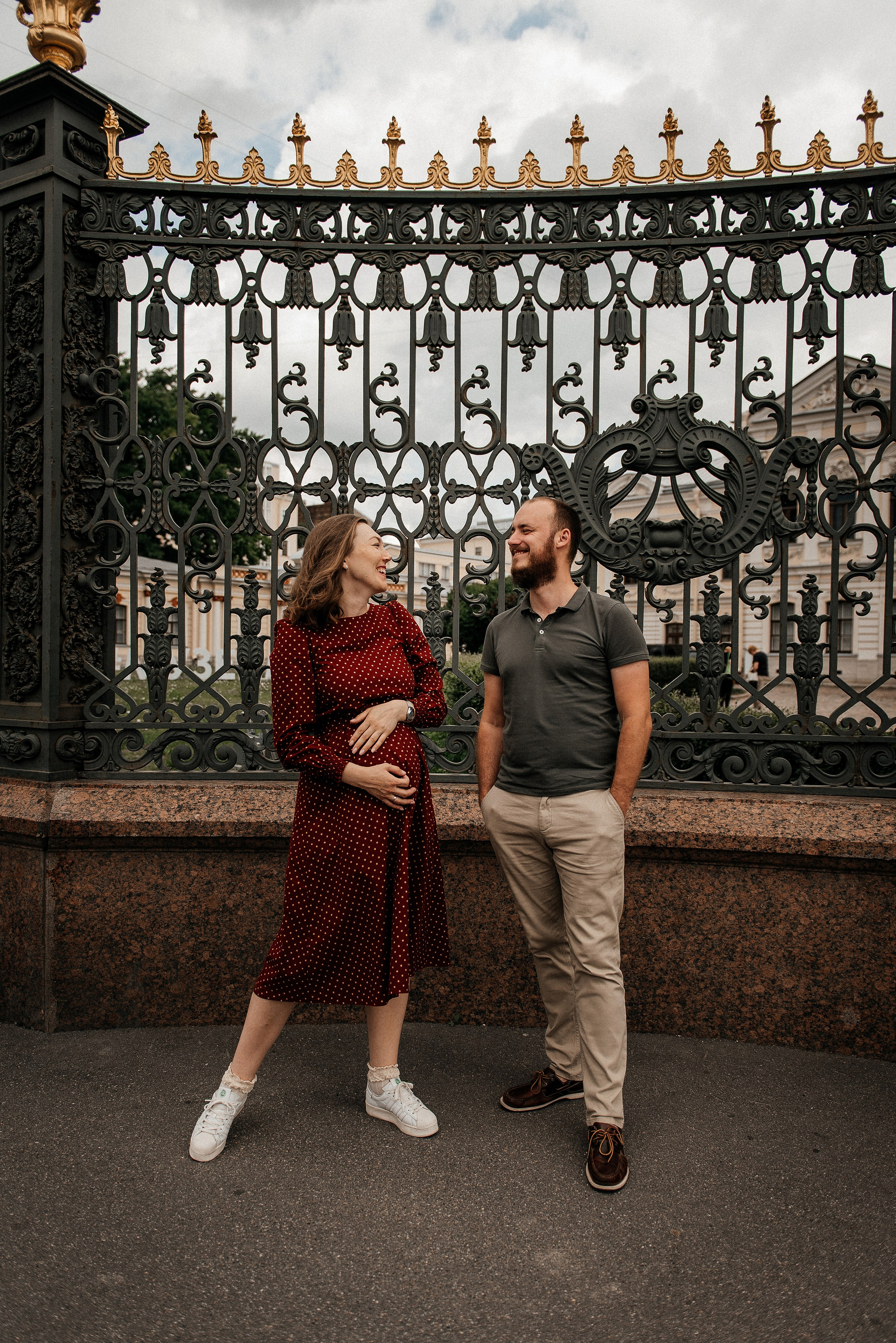 фотосессия беременности на улице