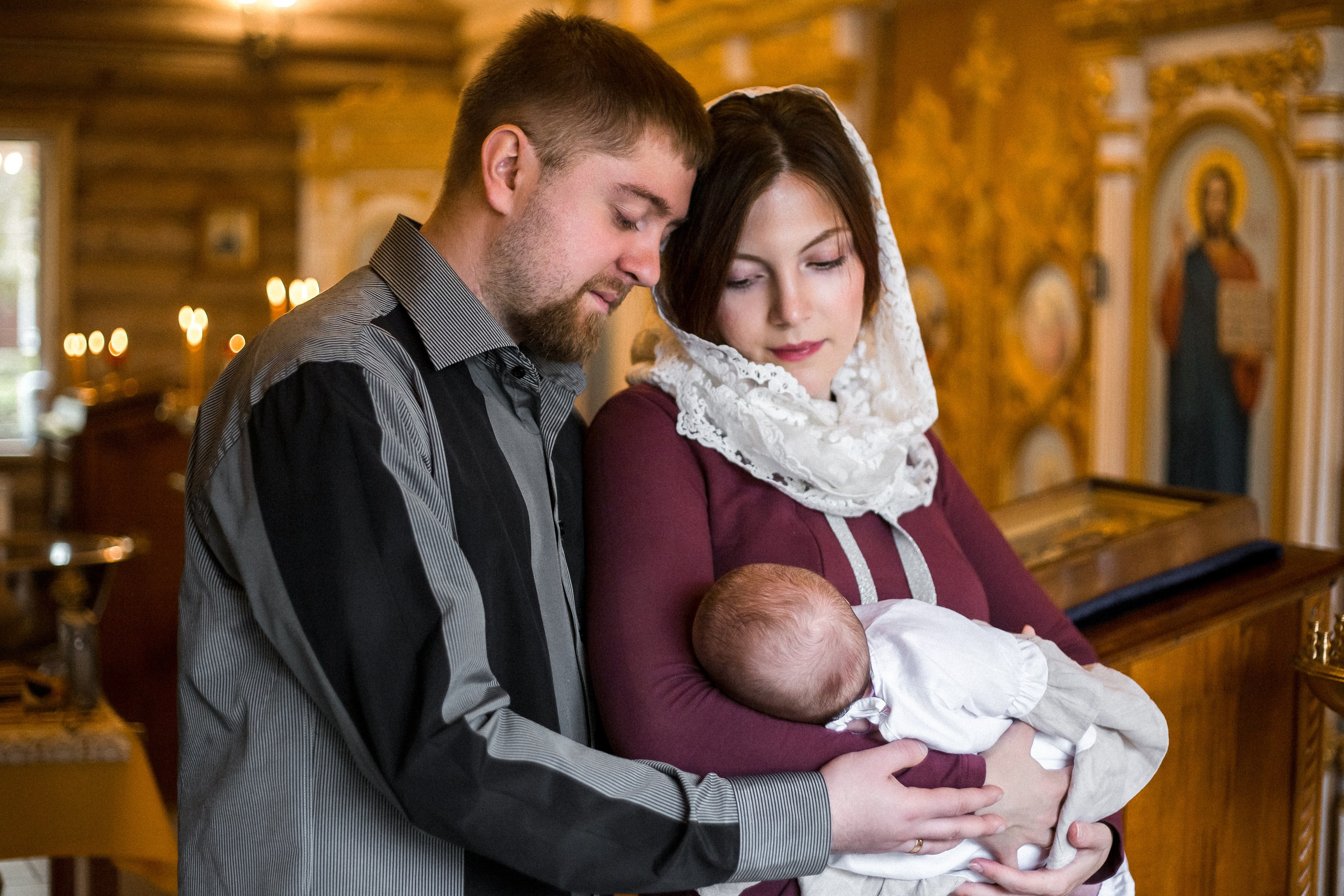 Таинство Крещения Ксении. Портретный, семейный, свадебный фотограф в Брянске Маргарита Василькова