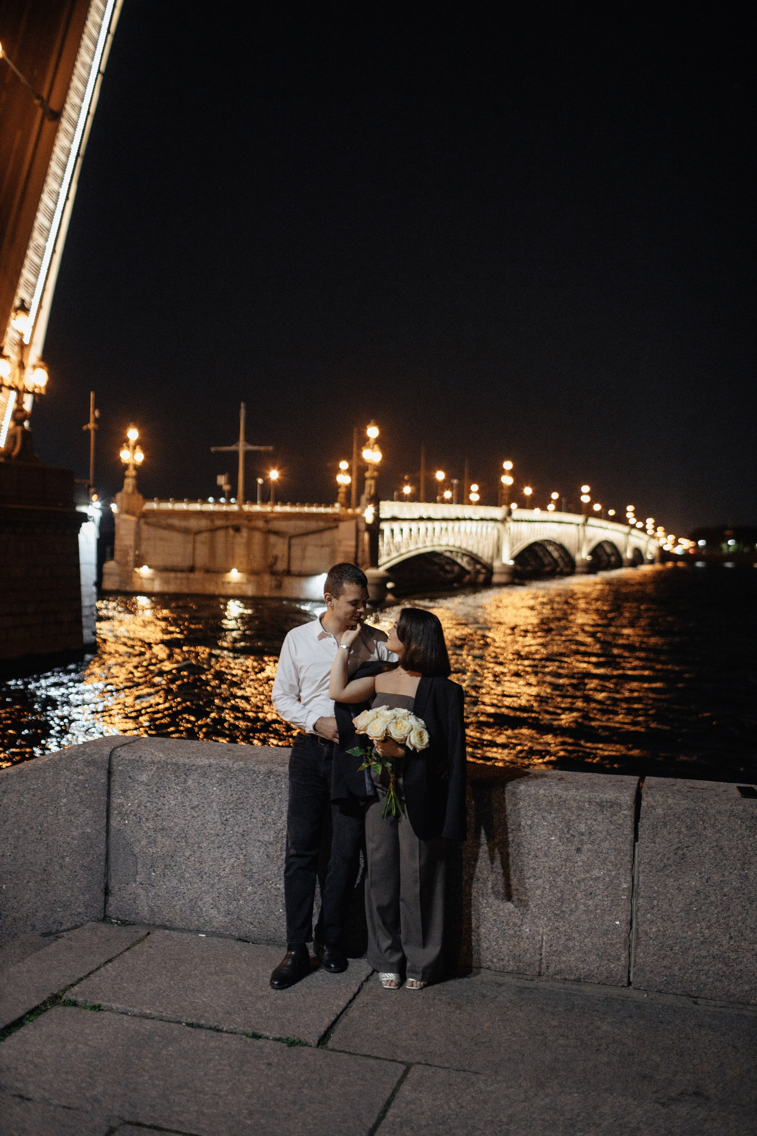At night. Свадебный фотограф СПБ. Дарья