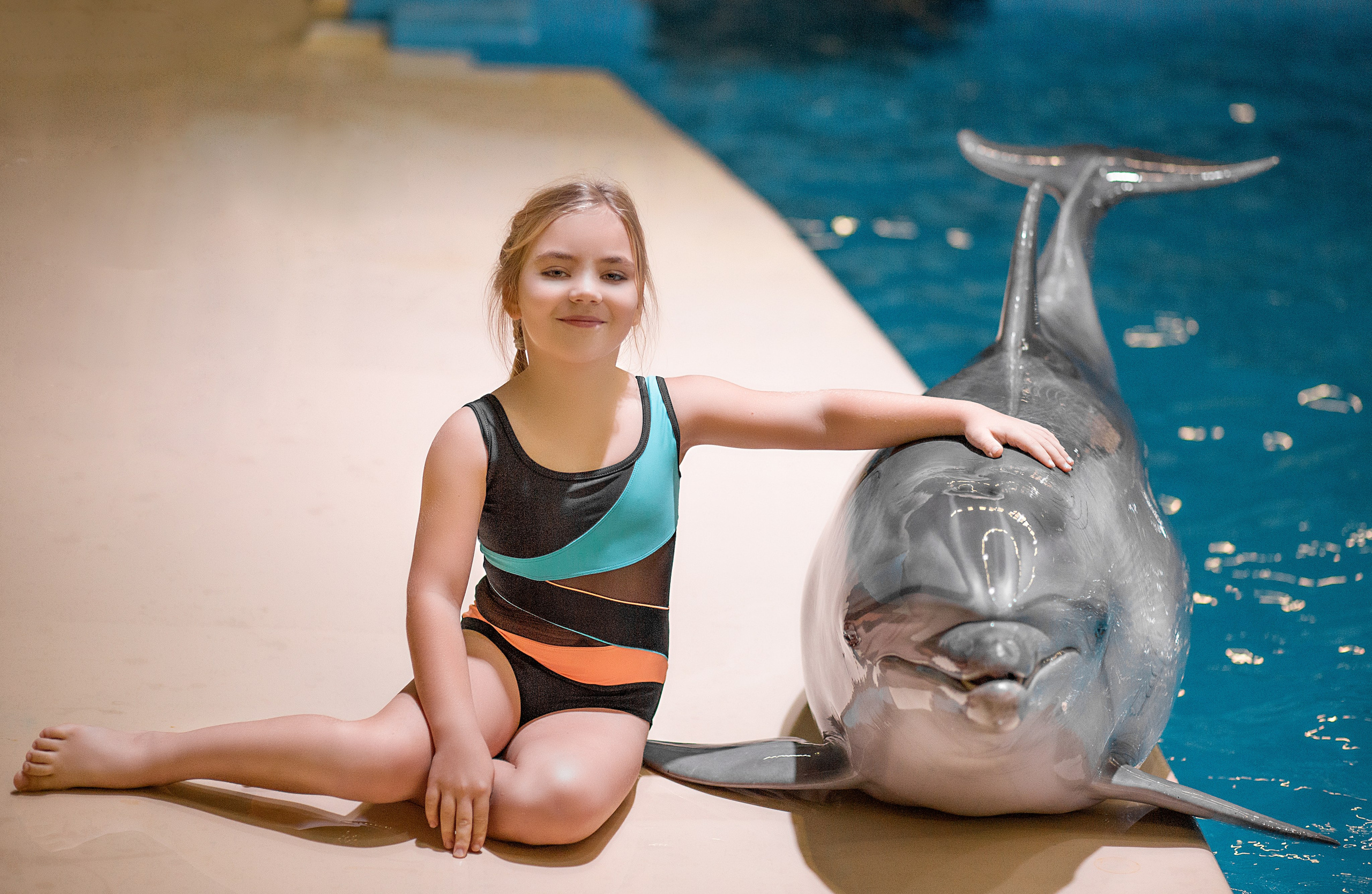Василиса и дельфины. Фотосессия с лошадьми в Нижнем Новгороде