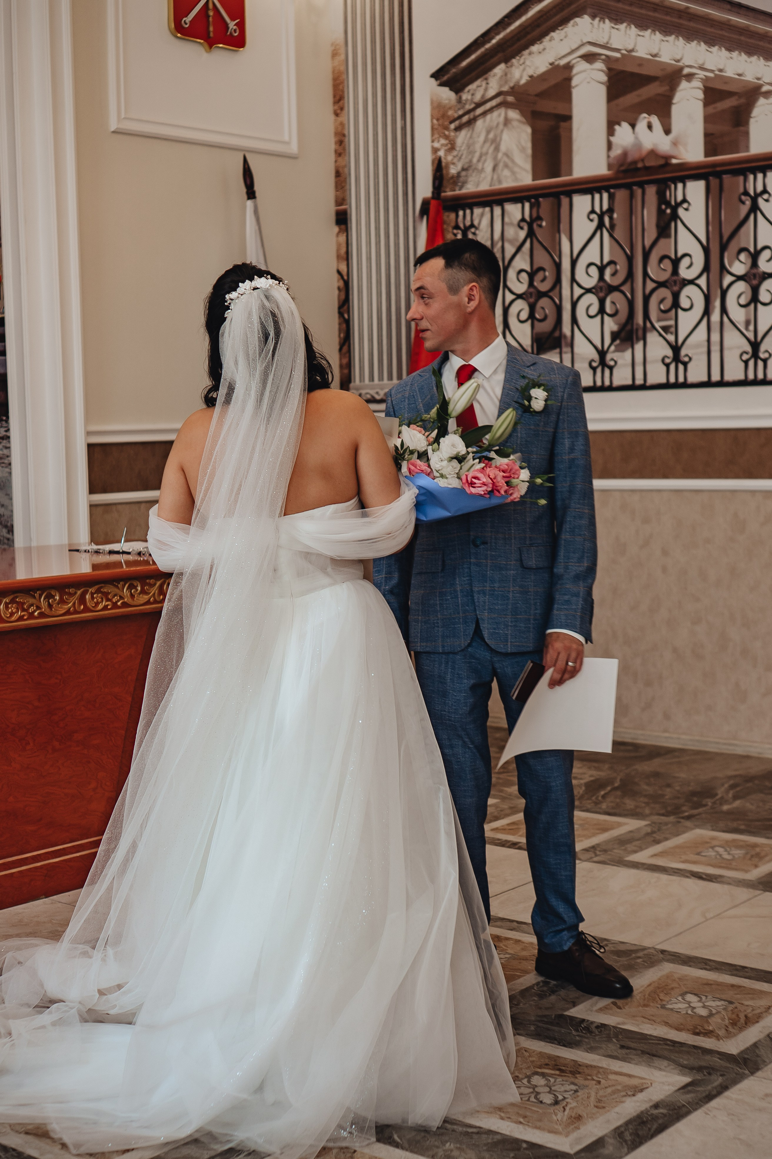 СВАДЕБНАЯ СЬЕМКА В ЗАГСЕ НА МОСКОВСКОМ ПРОСПЕКТЕ. Профессиональный фотограф, Санкт-Петербург — Виктория Богомолова