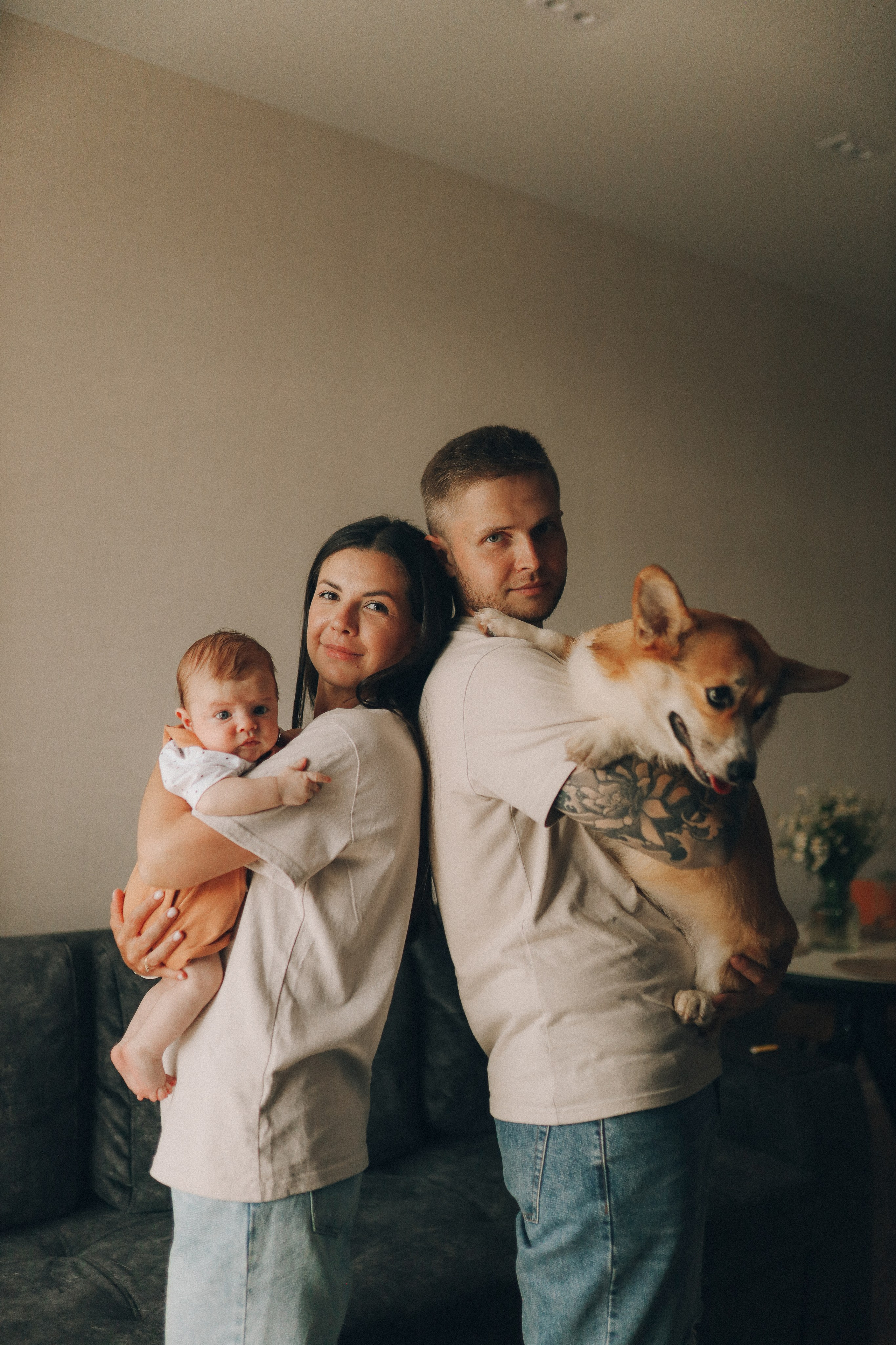 Домашняя фотосессия с малышом. Семейный фотограф Екатеринбург Черепанова Олеся