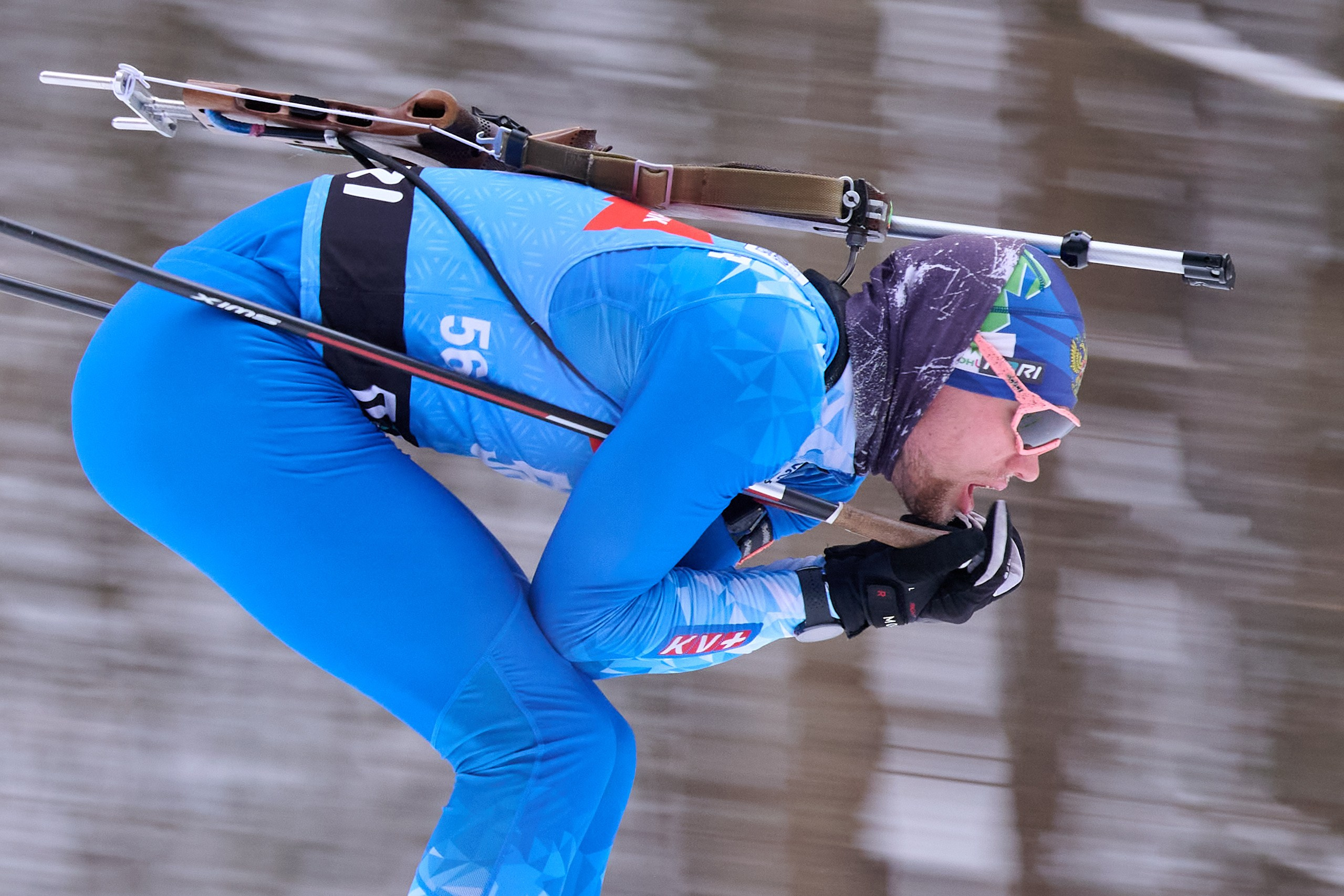 Биатлон. Чемпионат России — 2024/2025, 3-й этап, Ижевск. Спринт. Мужчины. Спортивный репортажный фотограф в Ижевске Сергей Мерзляков