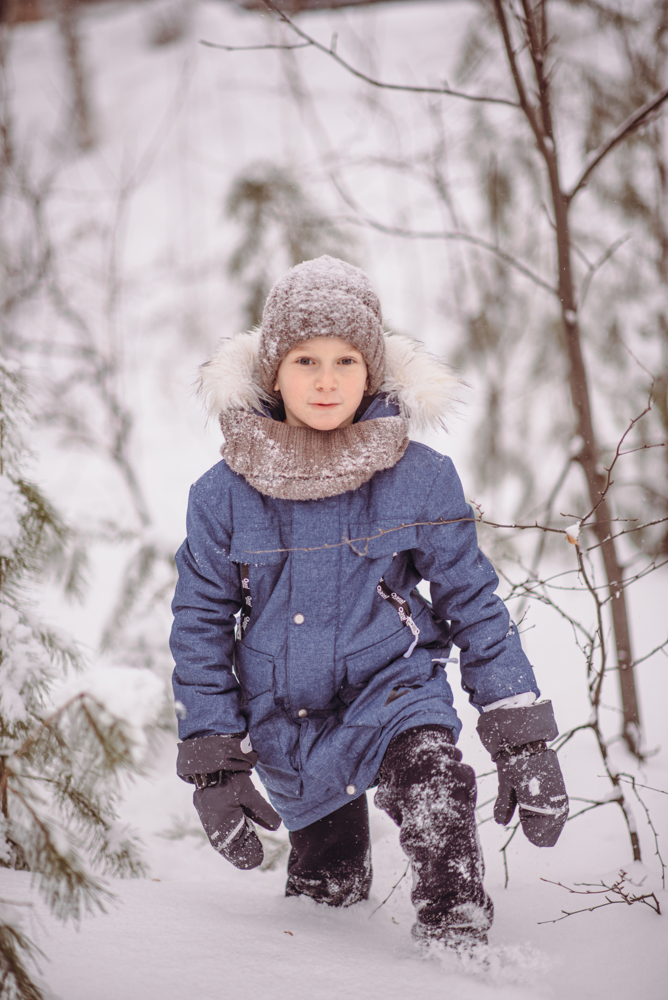 Зимняя прогулка в лесу. Семейный и детский фотограф в Новосибирске Доронина Ольга