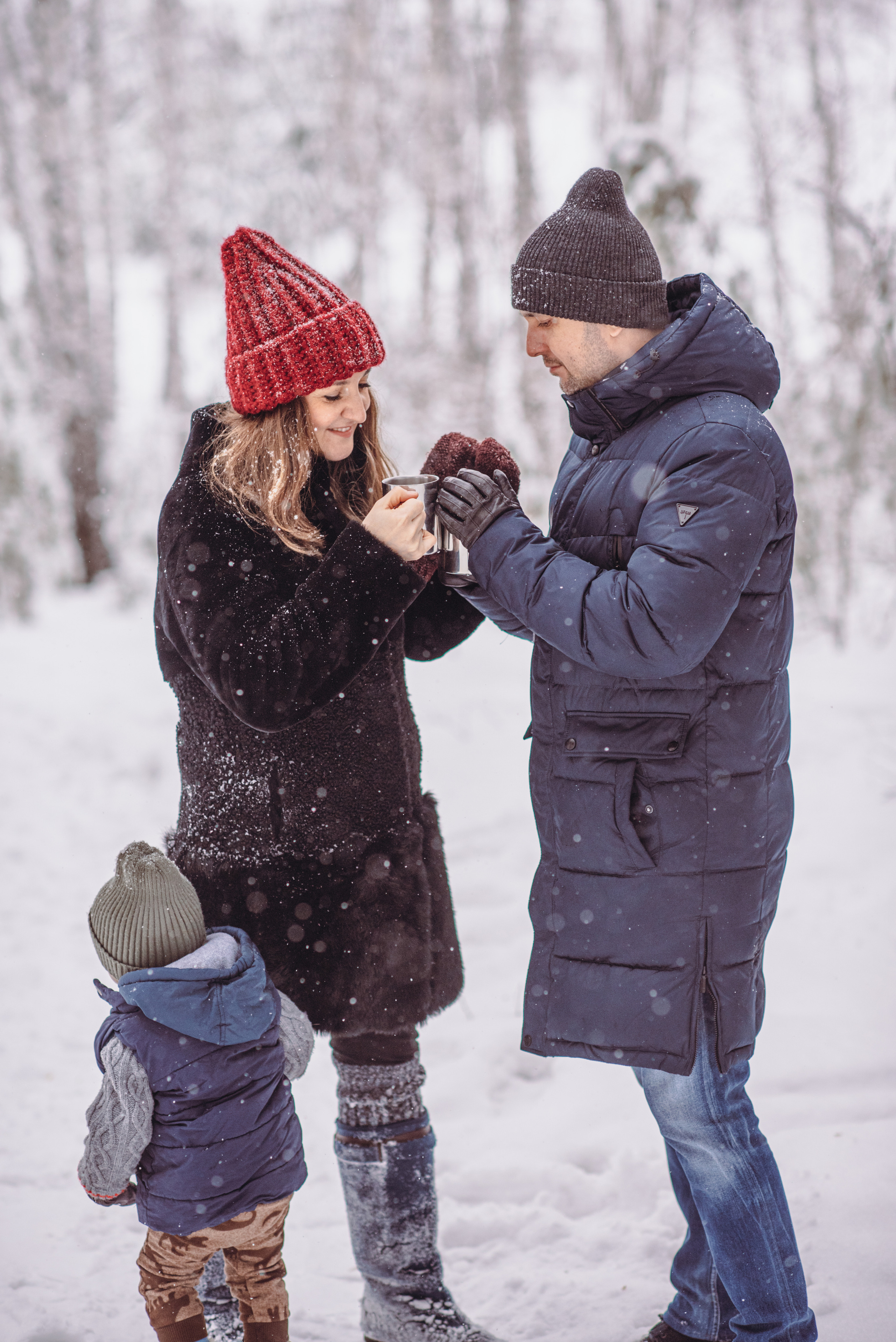 Зимняя прогулка в лесу. Семейный и детский фотограф в Новосибирске Доронина Ольга