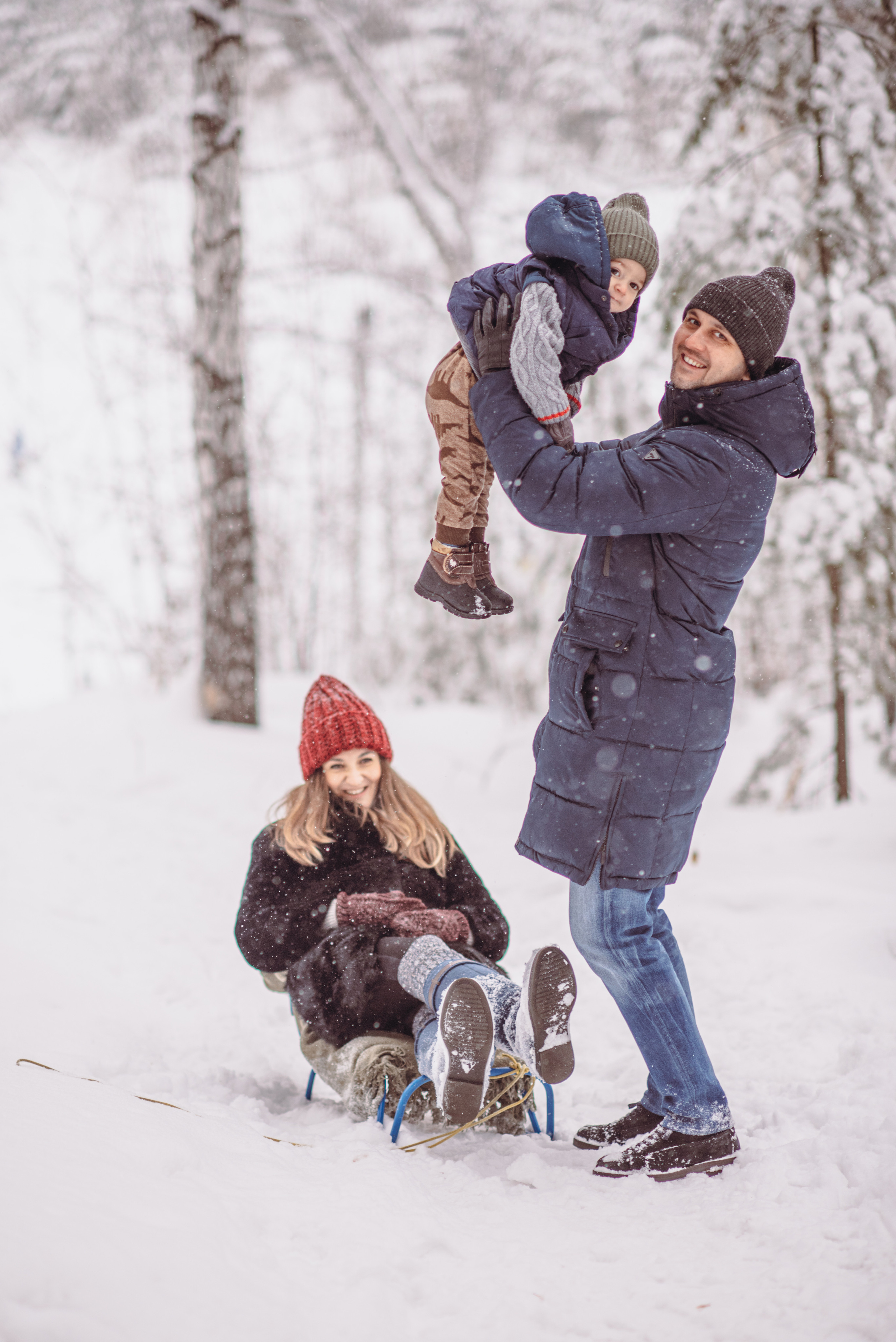 Зимняя прогулка в лесу. Семейный и детский фотограф в Новосибирске Доронина Ольга
