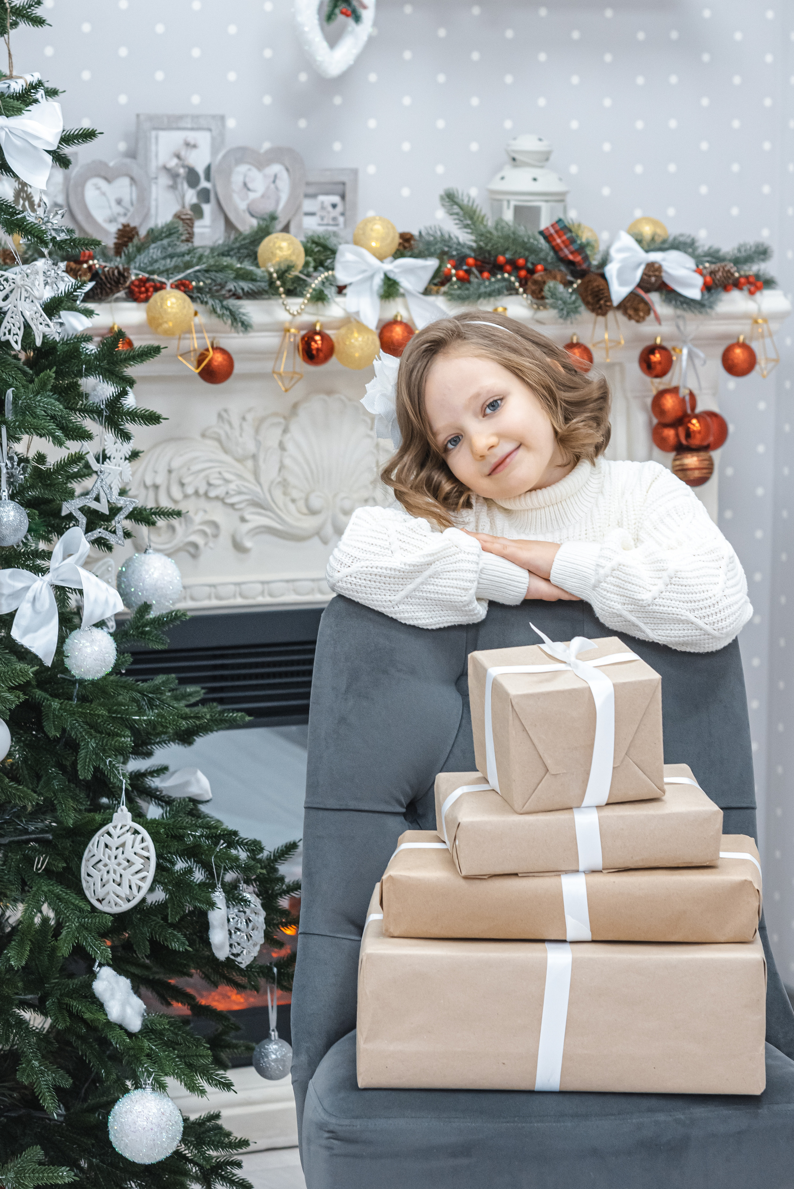 Новогодние семейный фотографии. Семейный и детский фотограф в Новосибирске Доронина Ольга