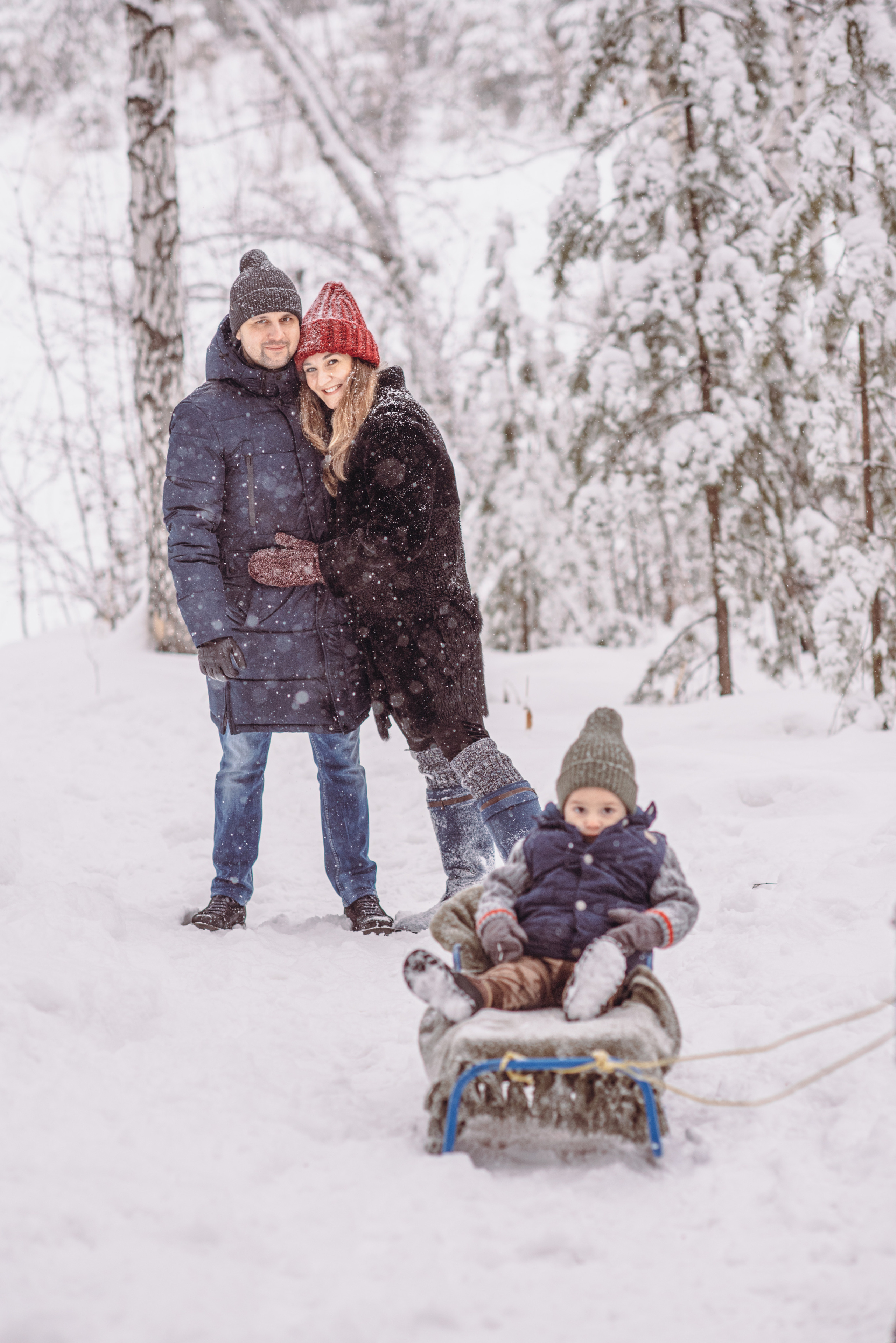 Зимняя прогулка в лесу. Семейный и детский фотограф в Новосибирске Доронина Ольга