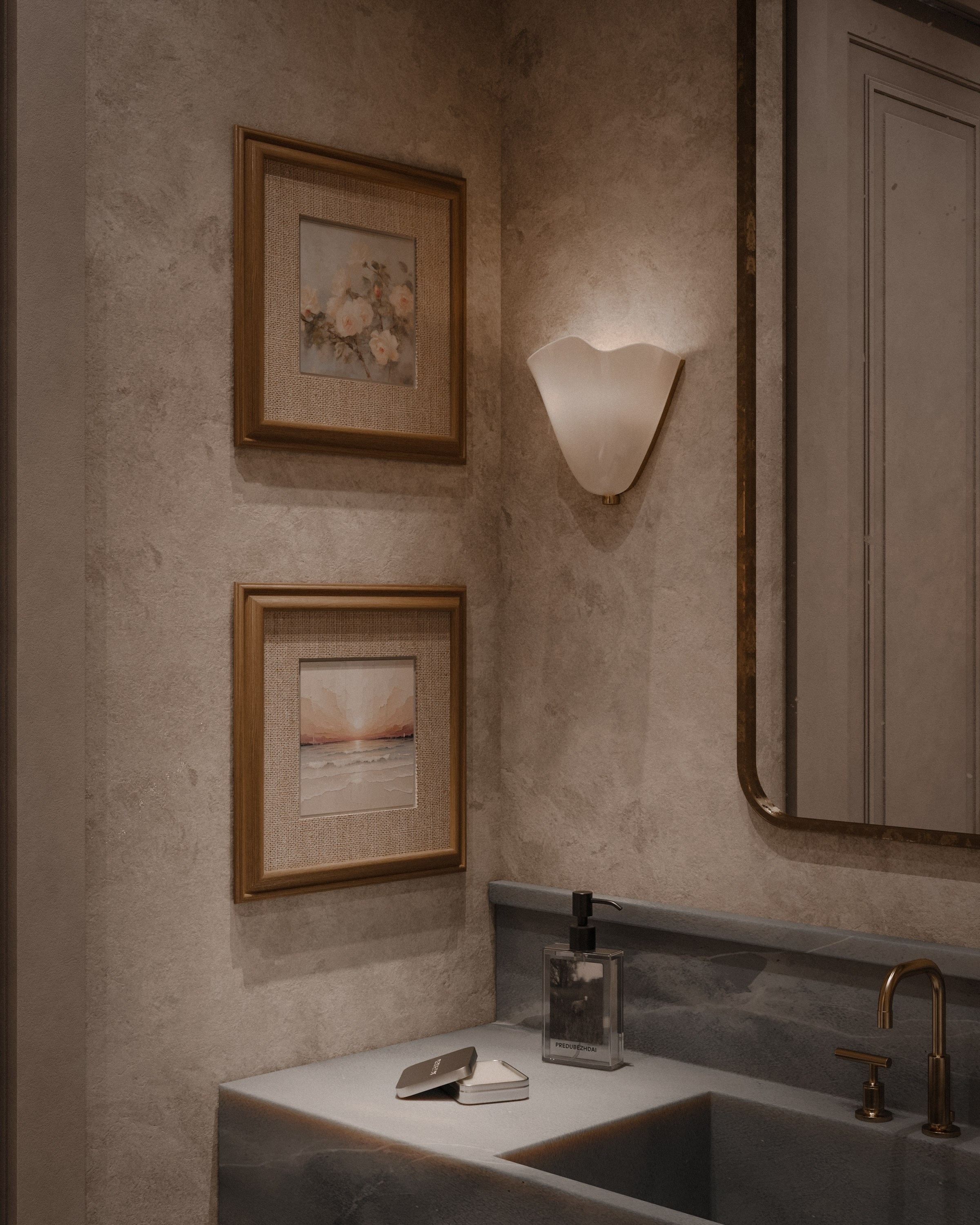 Vintage bathroom. 3D визуализатор интерьеров