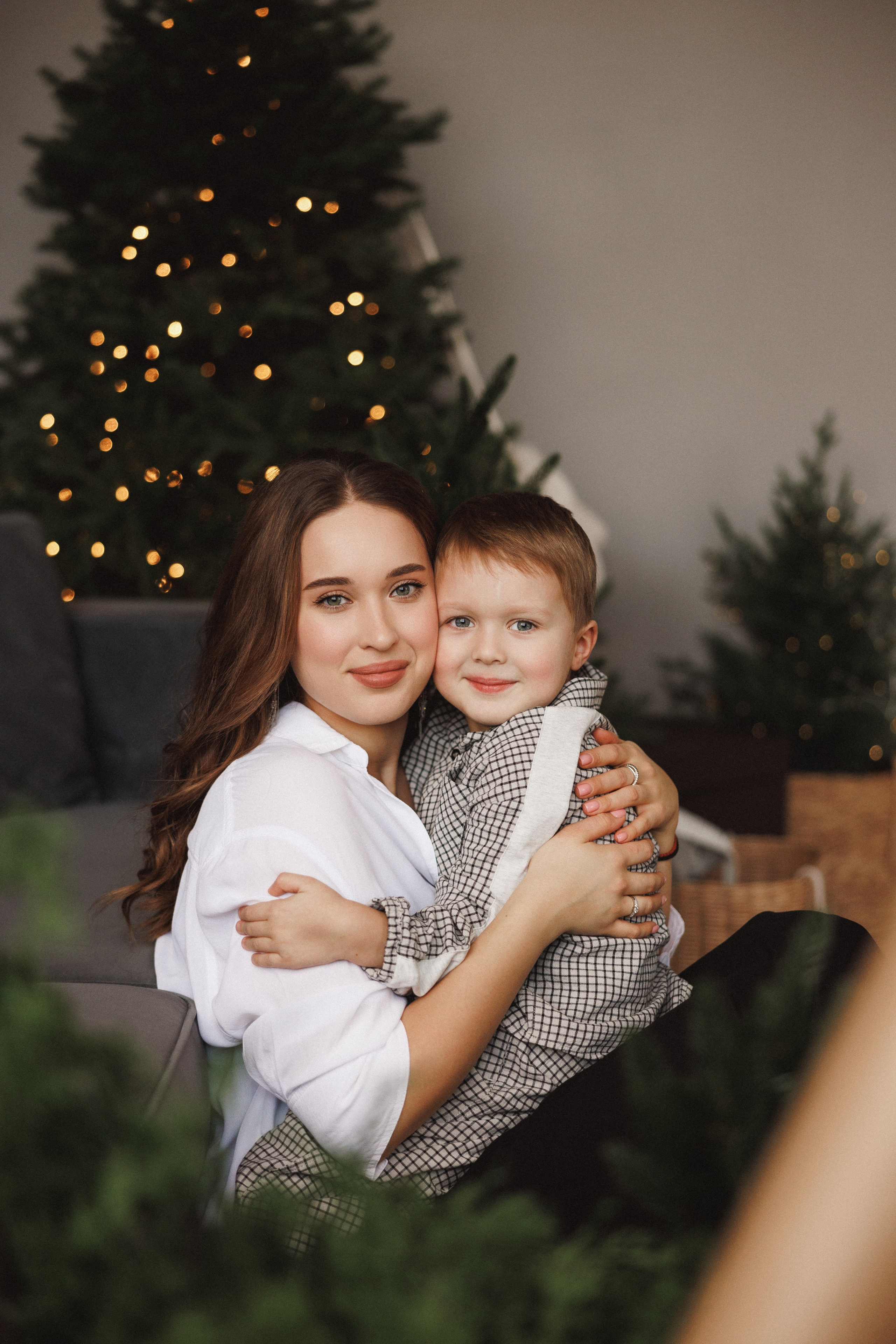 Семейная новогодняя фотосессия в фотостудии «Паркет», город Краснодар. Семейный и детский фотограф в Краснодаре Анна Трашкова