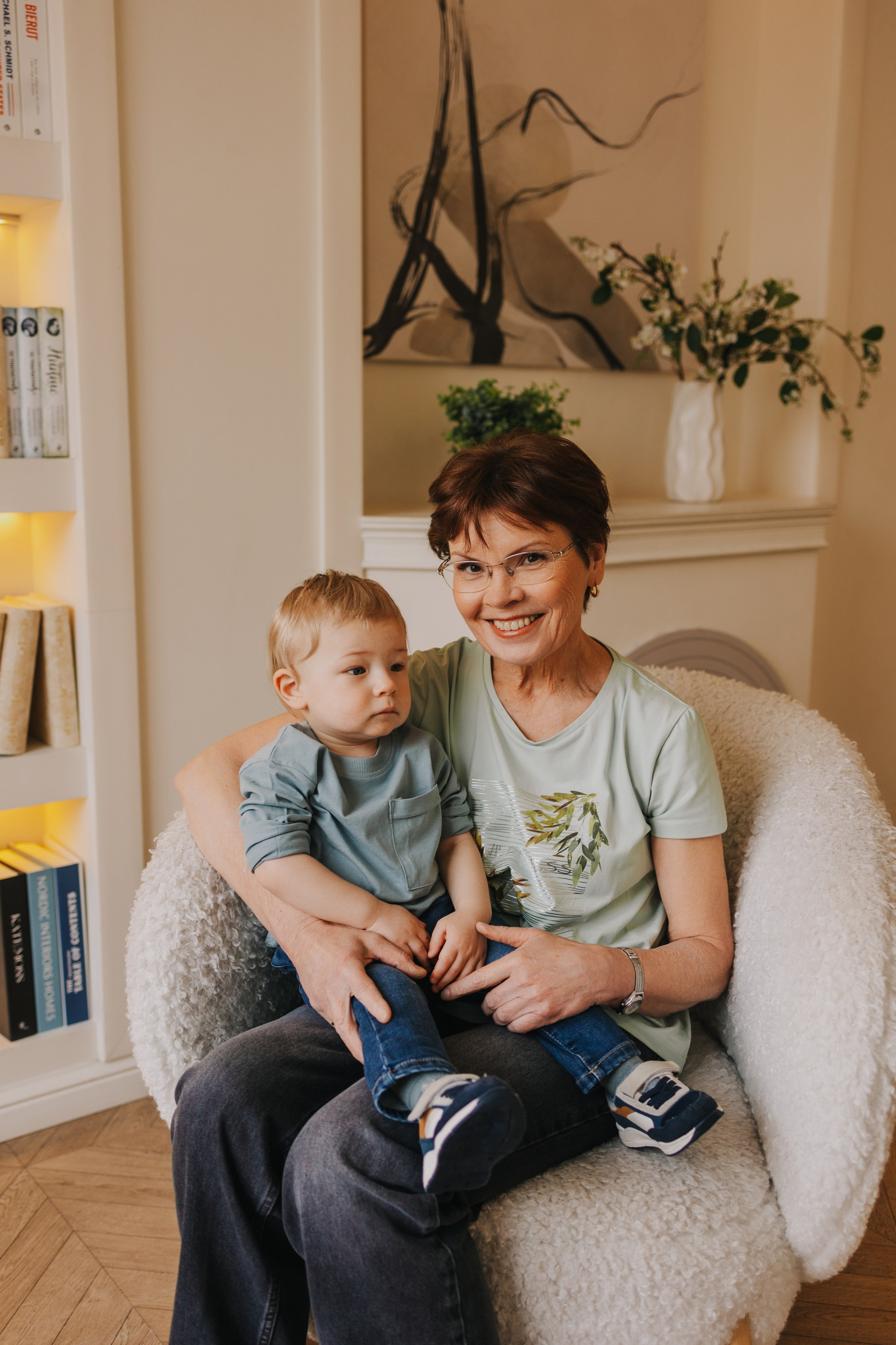 Большая семья. Домашняя фотосессия