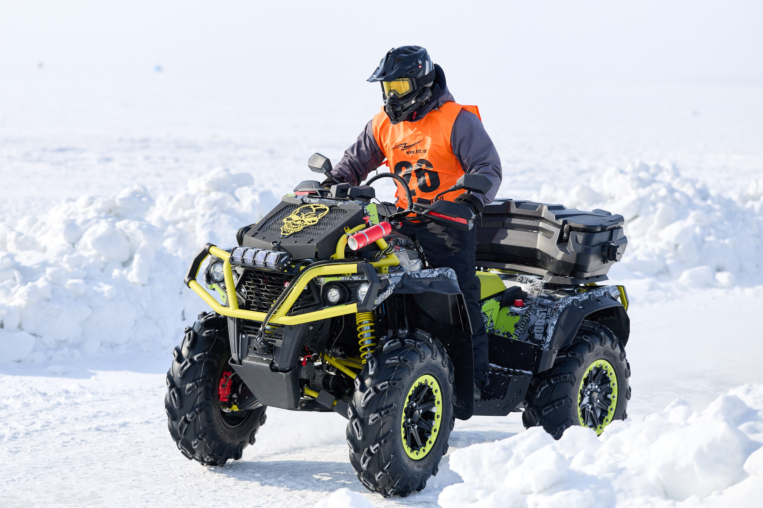 Топим Лёд — 2026. Соревнования на квадроциклах. Фотограф в Новосибирске Алена Скокова