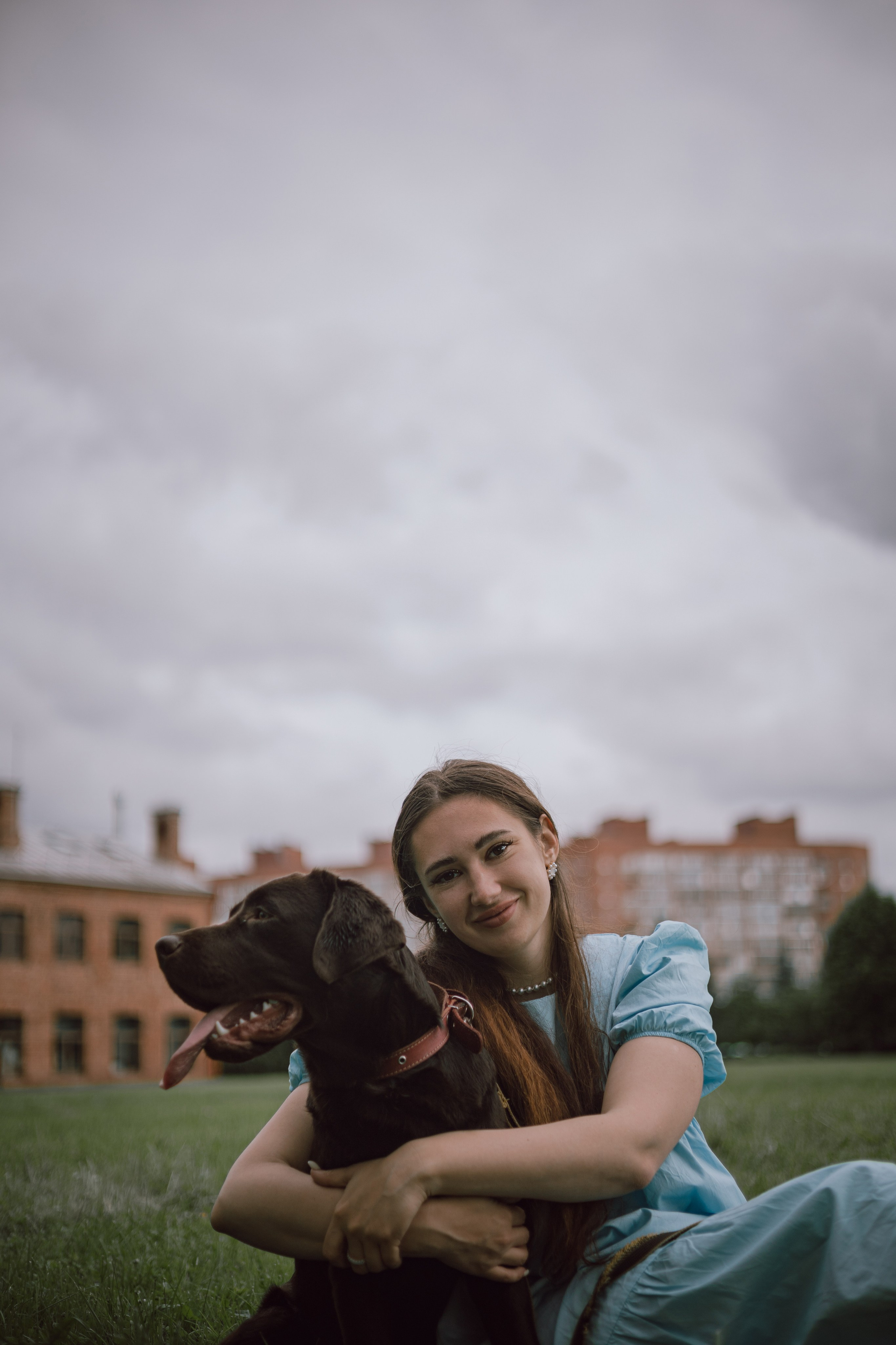 Оля и шоколадный Тимофей. Фотограф — анималист •love-story•|Санкт-Петербург