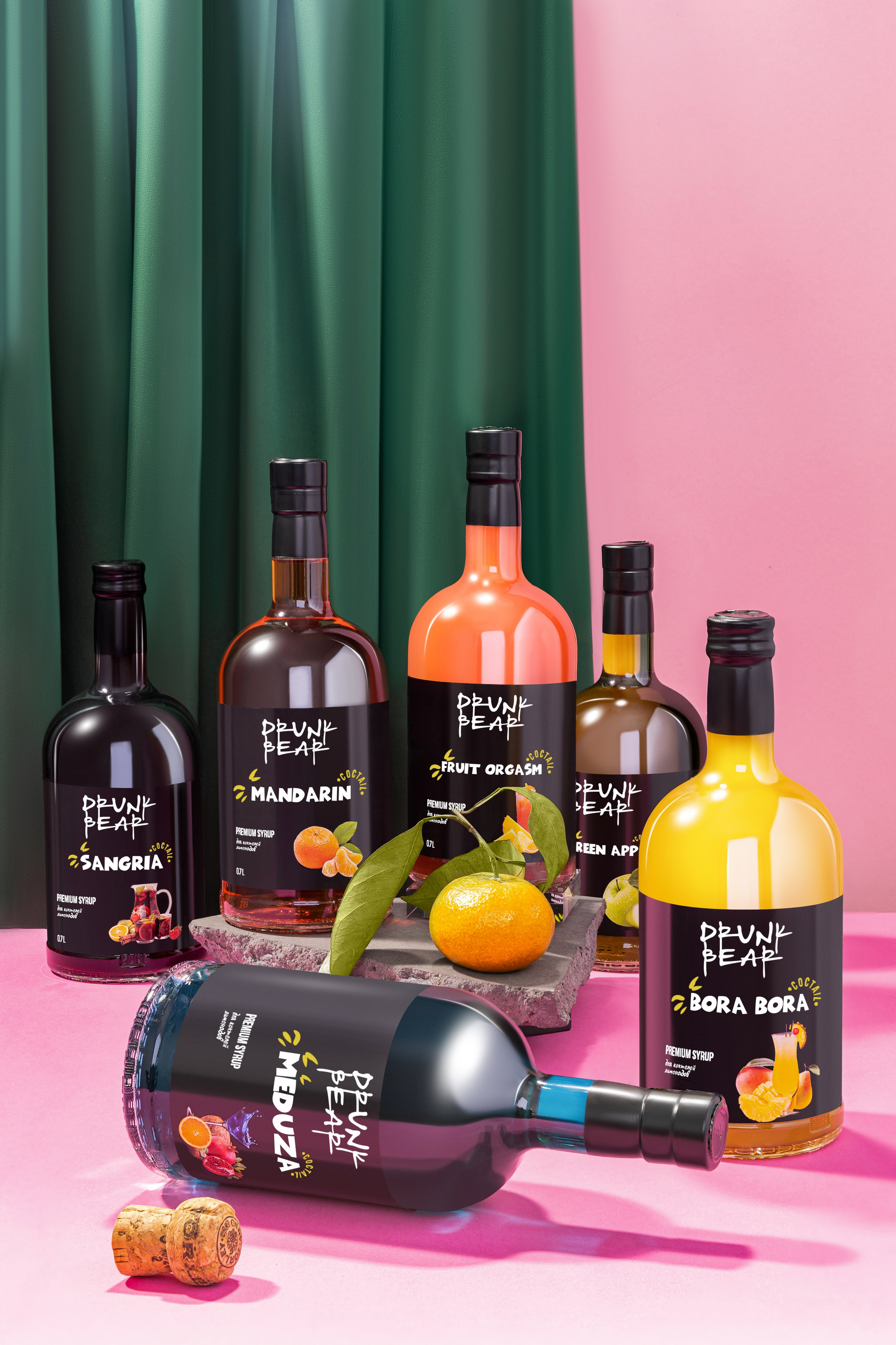 Сироп drunk bear. Предметная фотосъемка в Москве. Предметная фотостудия Москва