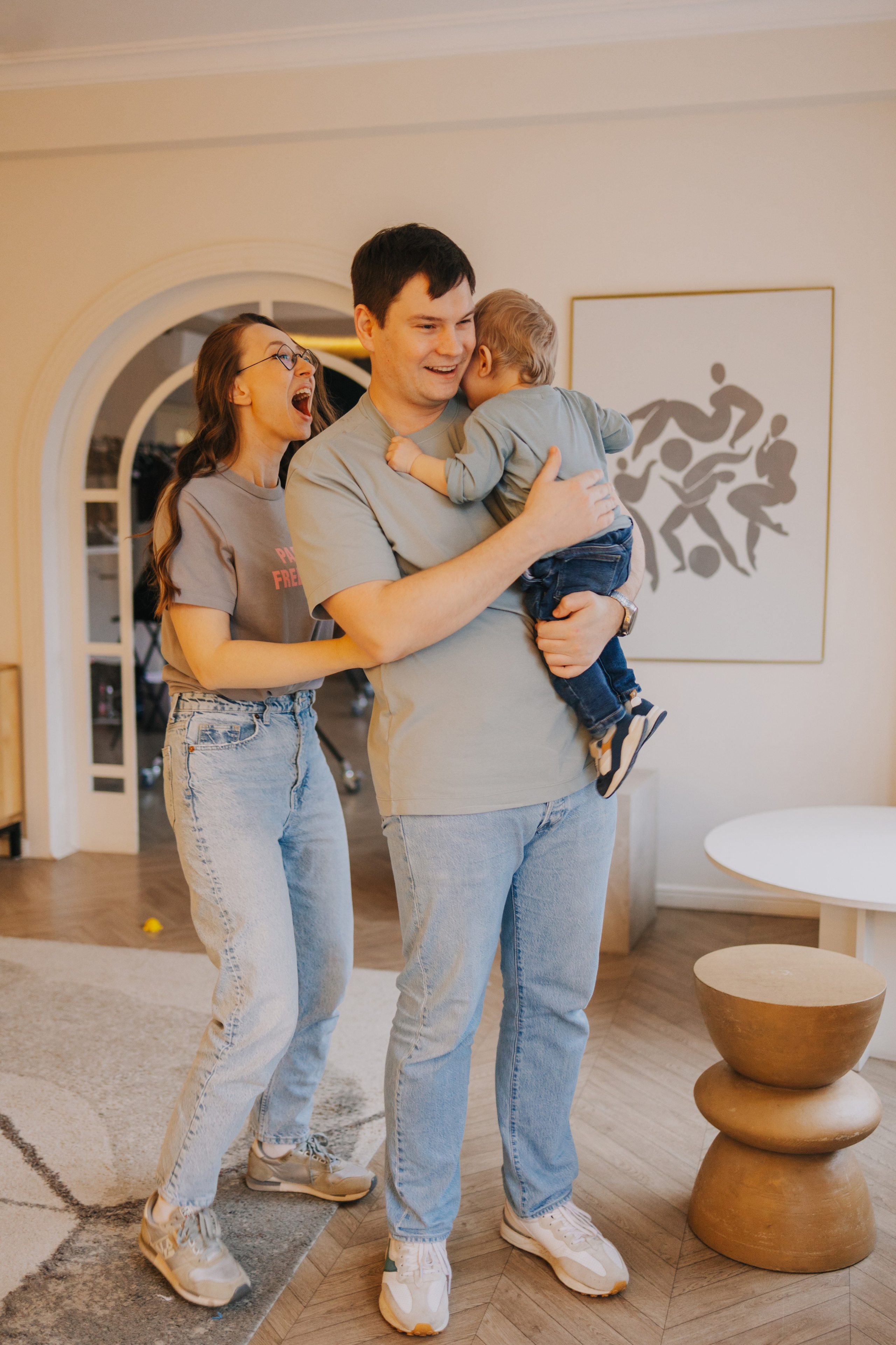 Большая семья. Домашняя фотосессия