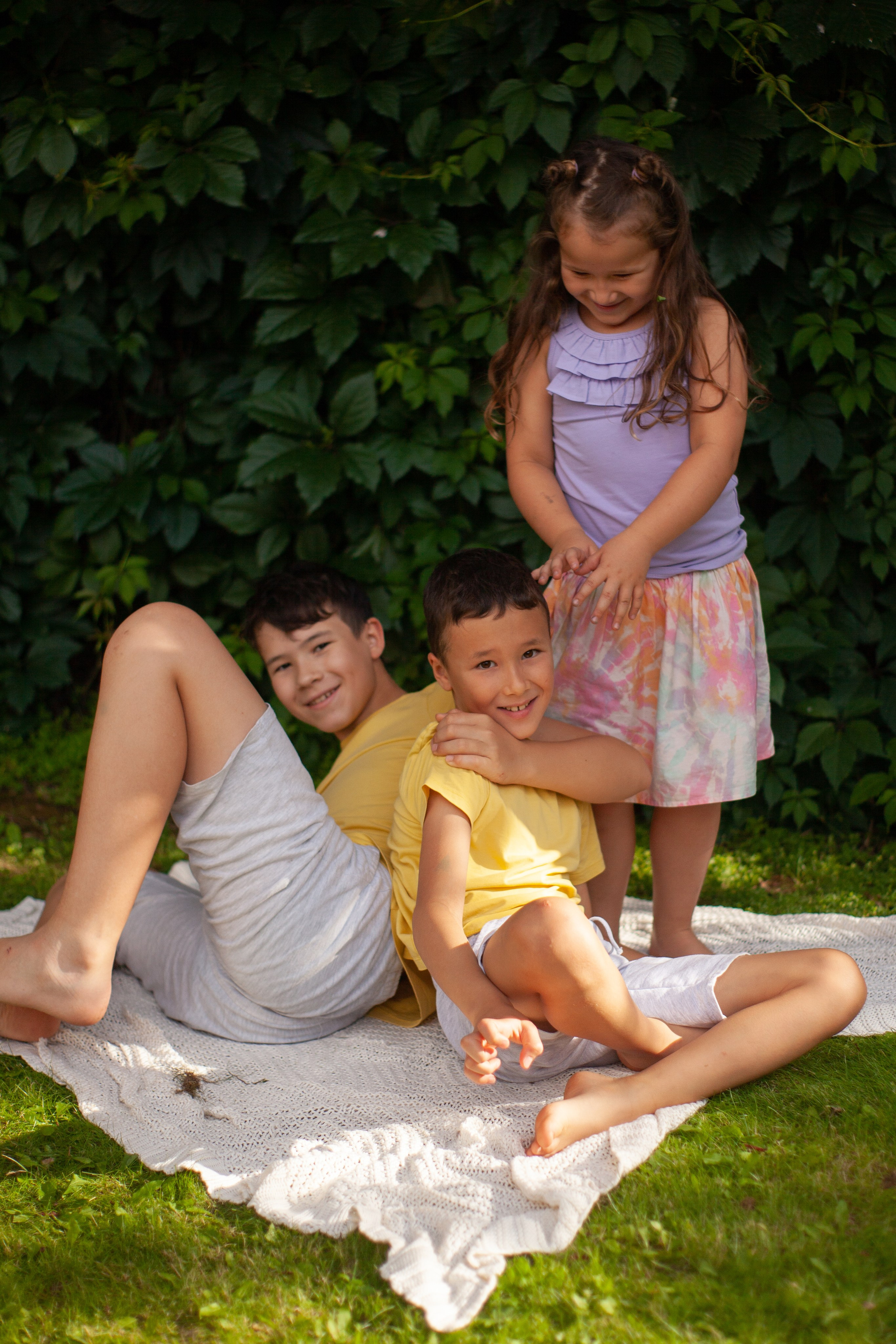 Асель и братья. Детская съёмка в Казани. Марина Лавинская Фотограф из Москвы