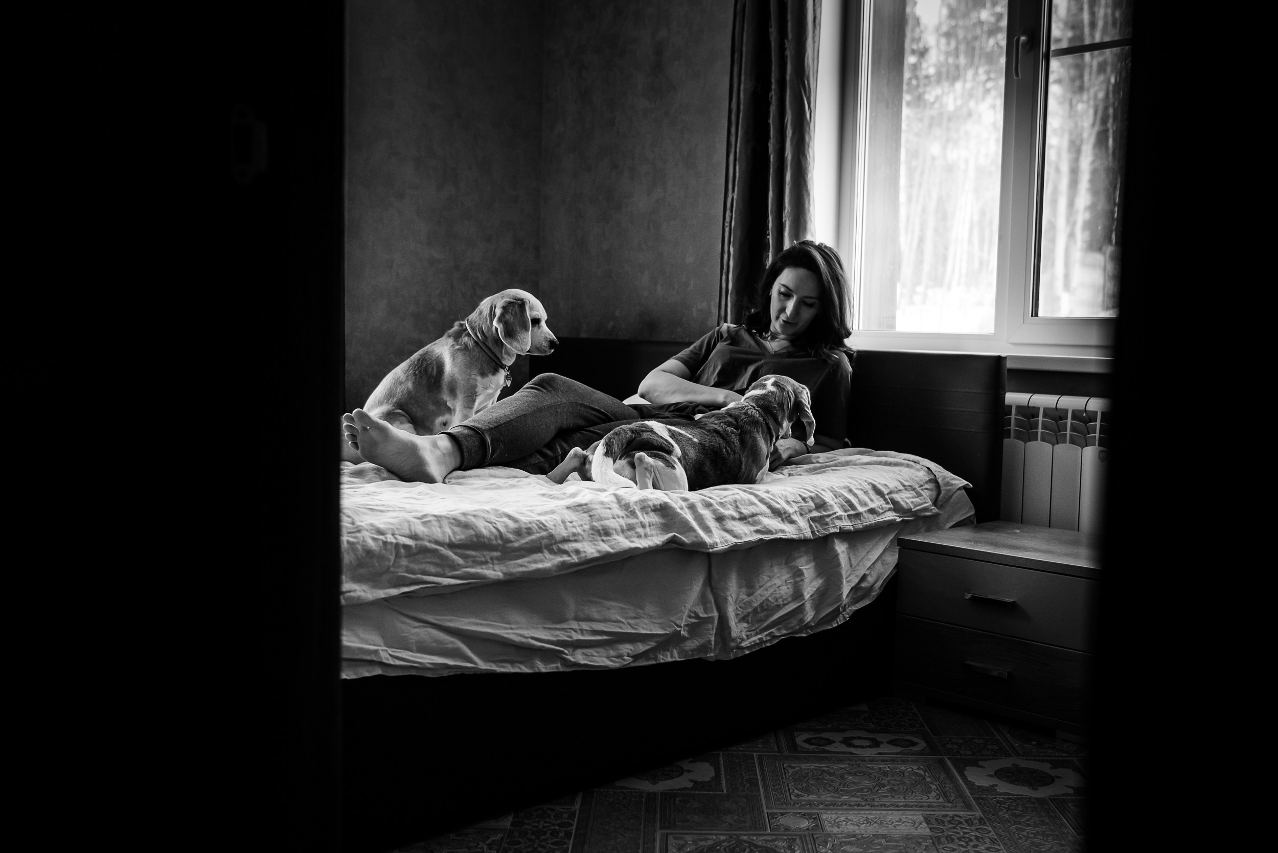 Оля, бигли и семья. Семейный Фотограф в Москве Ирина Хохлова