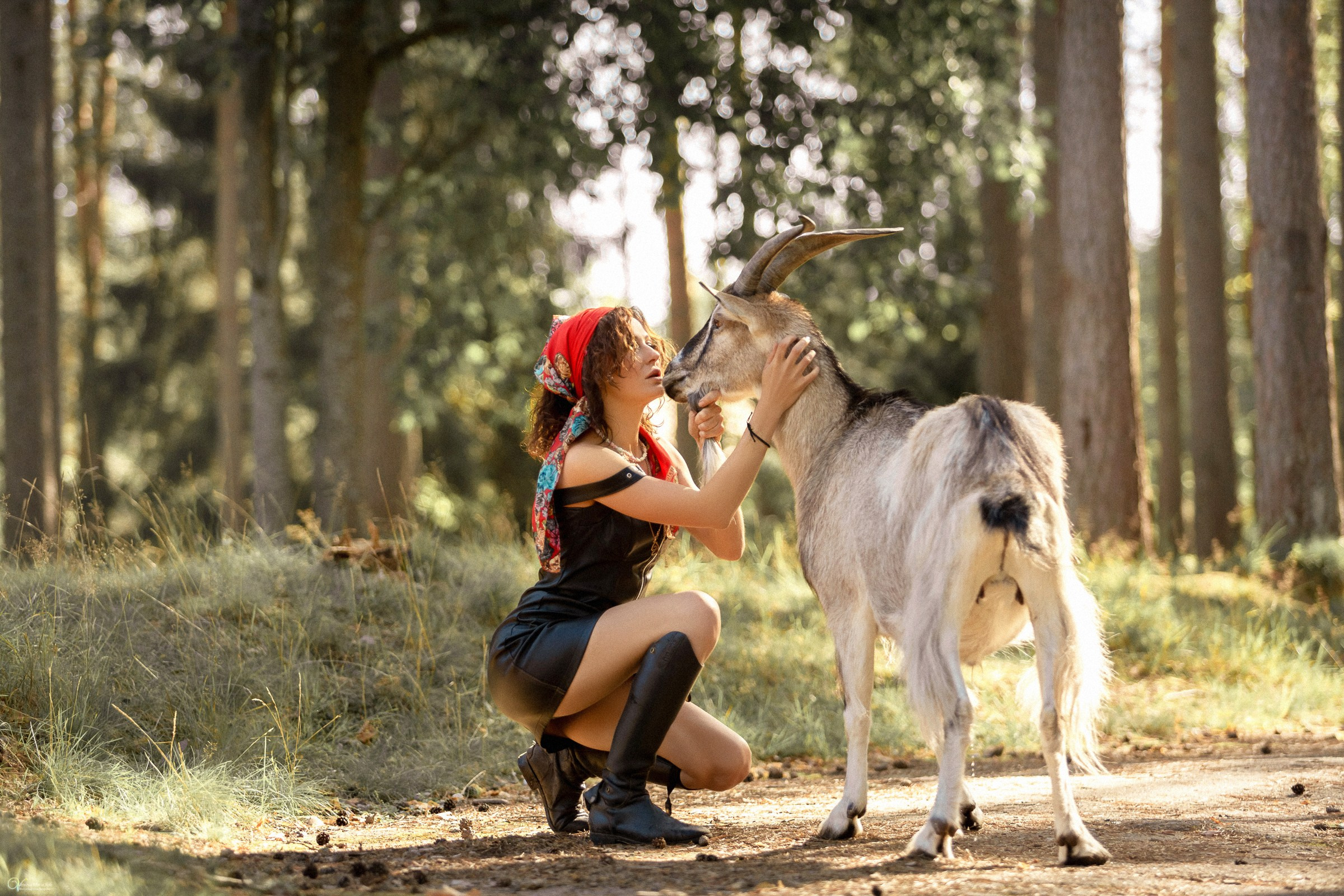 Марго и Козел. Фотограф женский и мужской портрет Санкт-Петербург