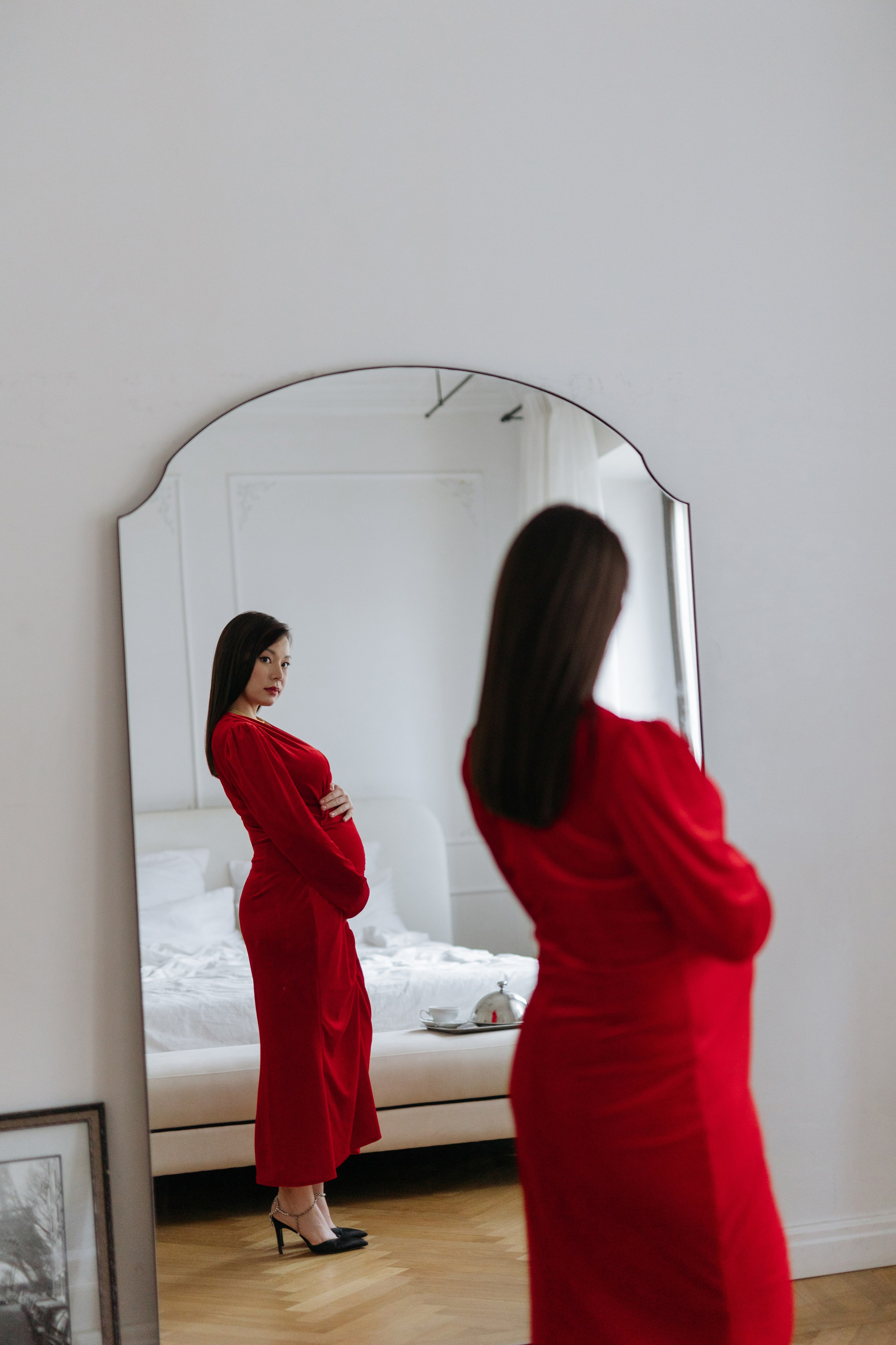 Семейная новогодняя фотосессия беременности. Свадебный фотограф в Москве Полина Лелетко