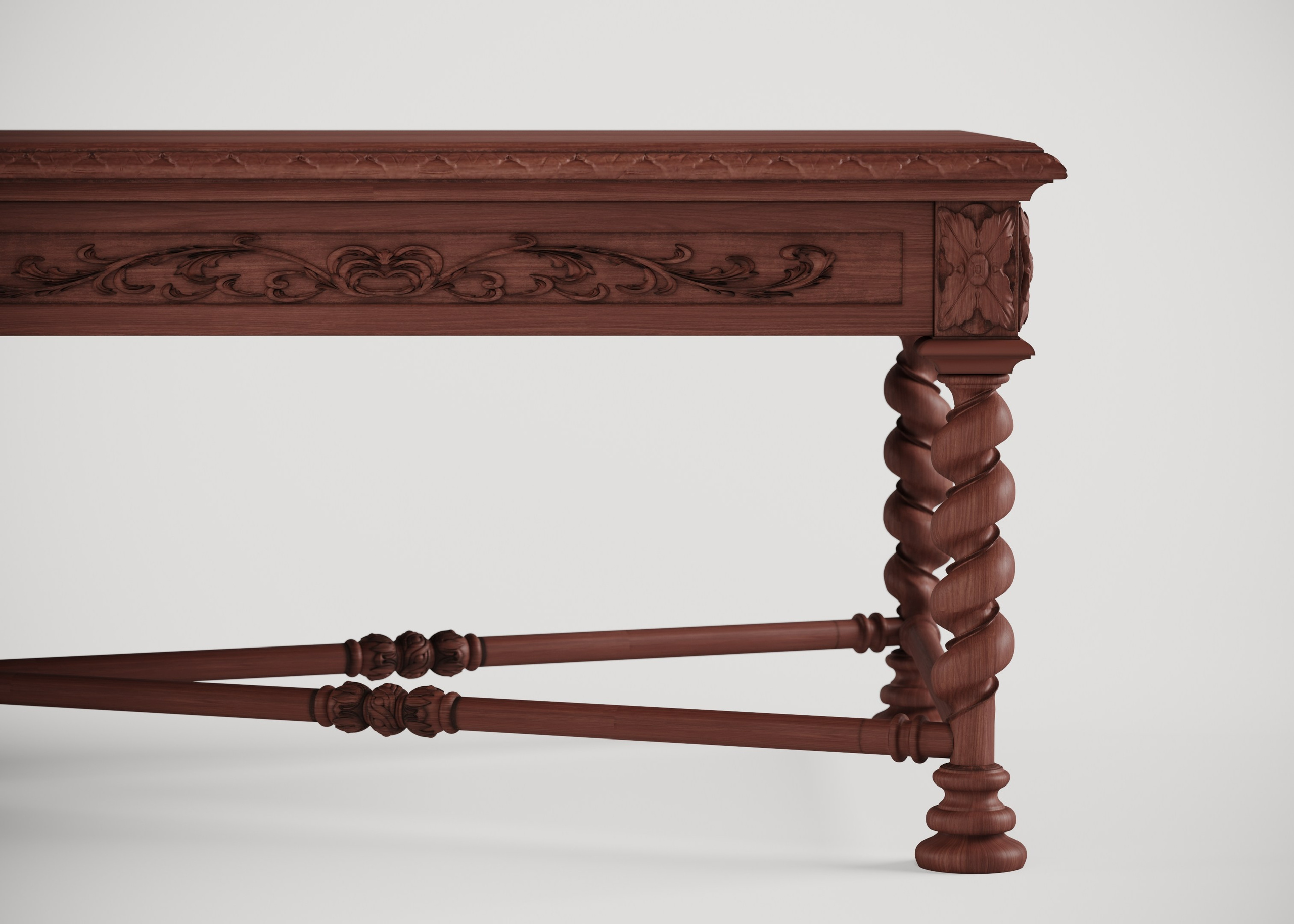 Стол с резным декором. Студия дизайна интерьера RISE DESIGN STUDIO