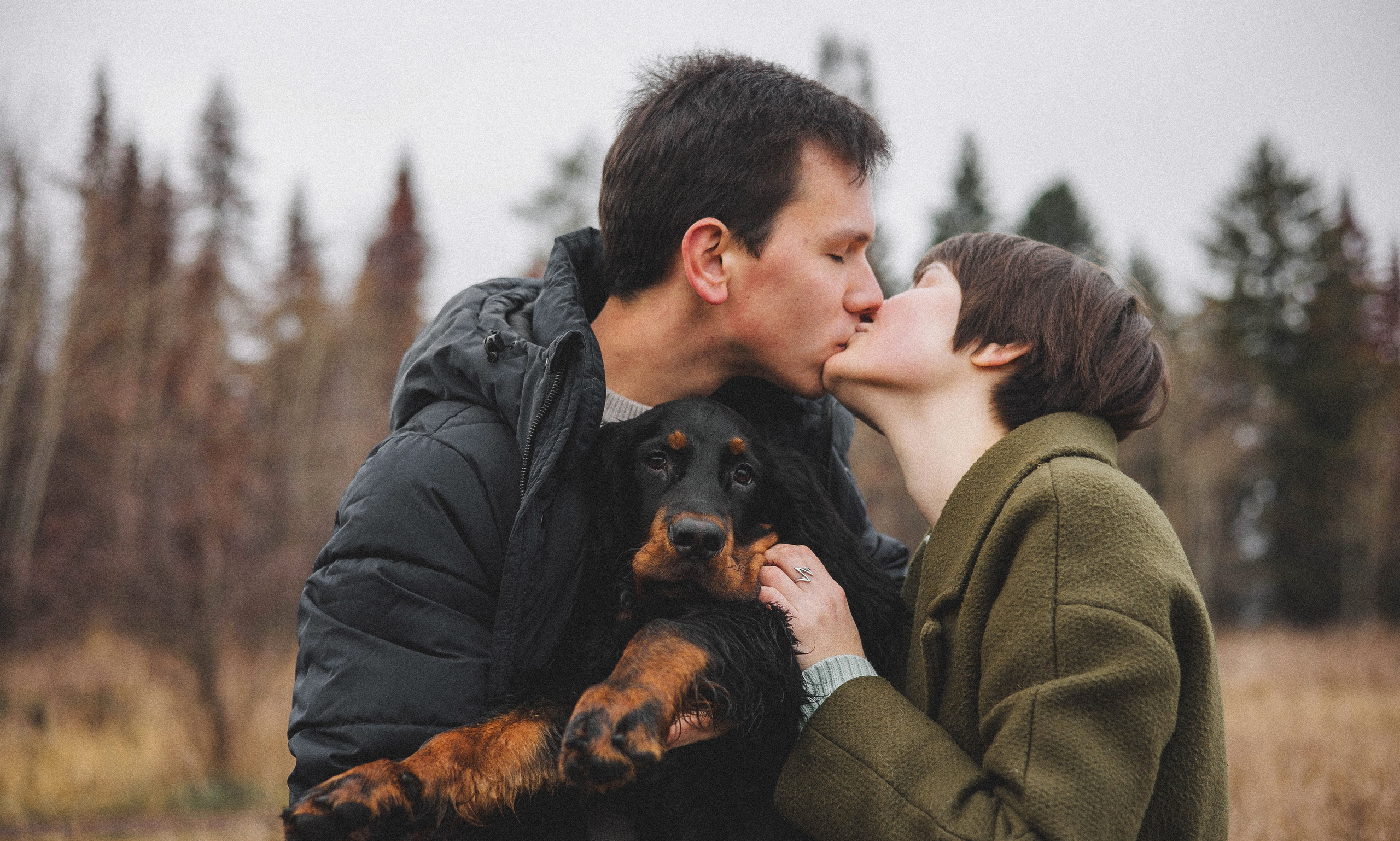 Даша, Глеб, Барс и Бруно. Фотограф-анималист Богданова Полина