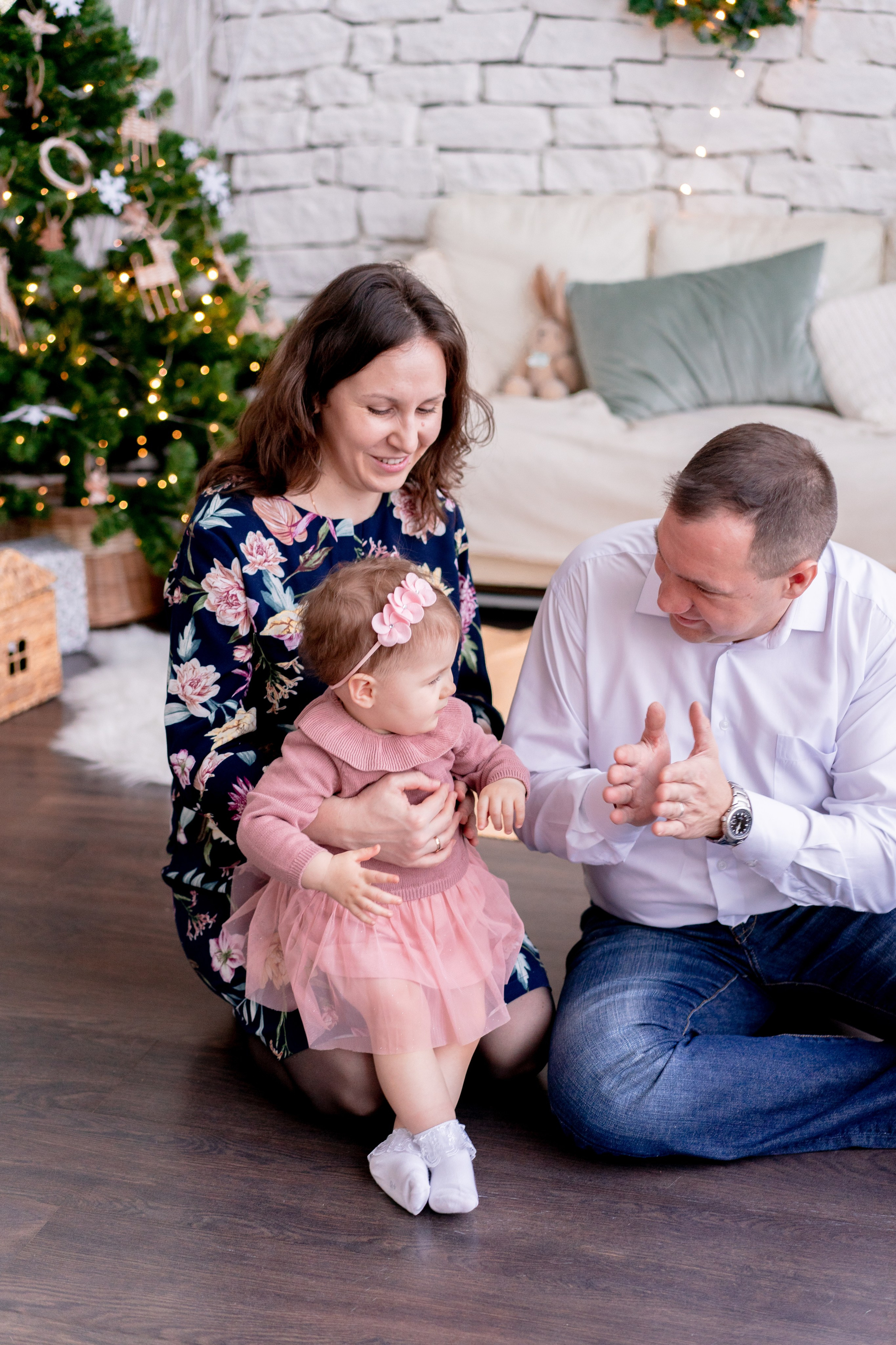 Новогодняя семейная фотосессия. Детская, семейная фотостудия в Санкт-Петербурге