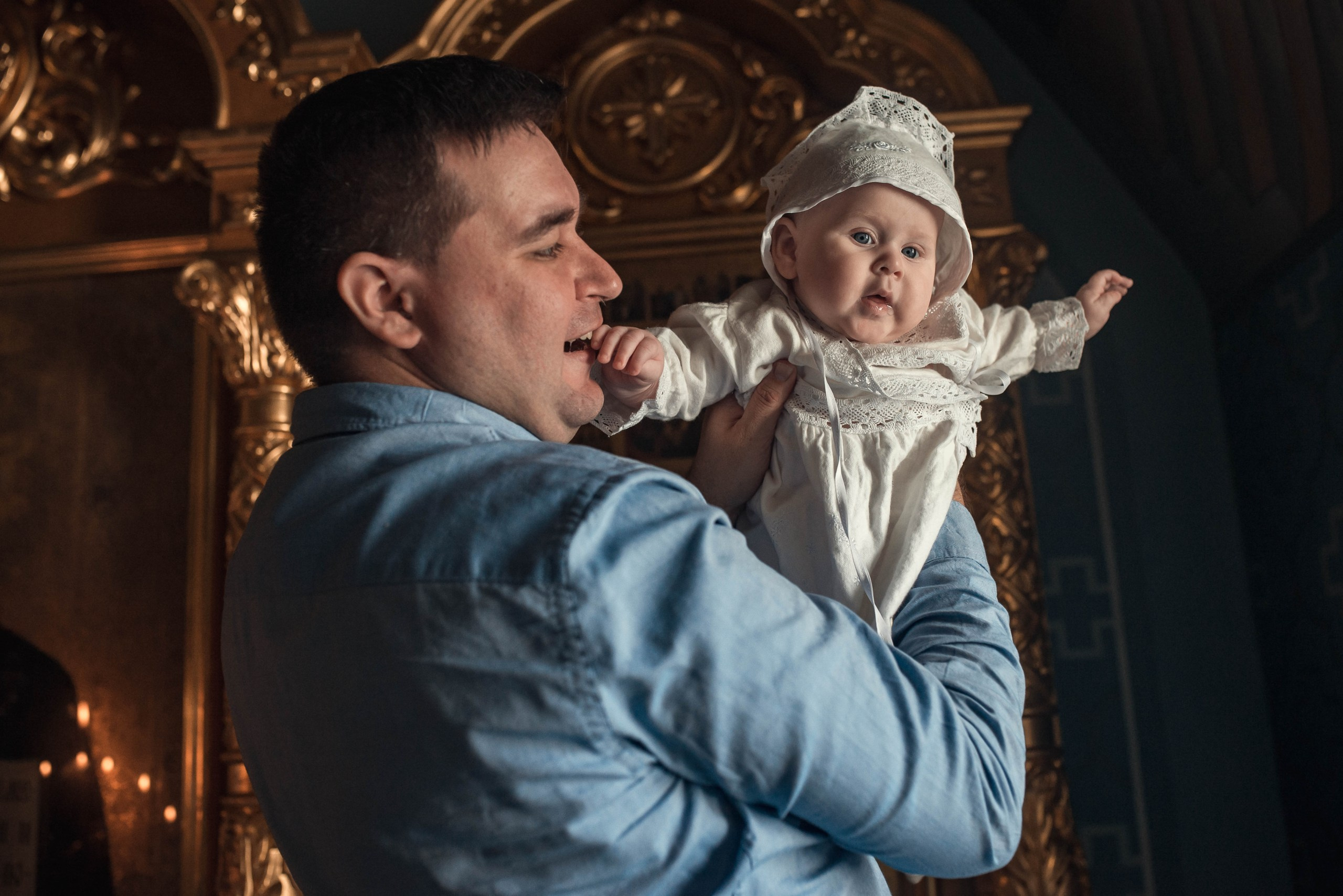 Крещение Екатерины в Троицком соборе Саратова. Фотограф на крещение в Саратове Марина Грушина