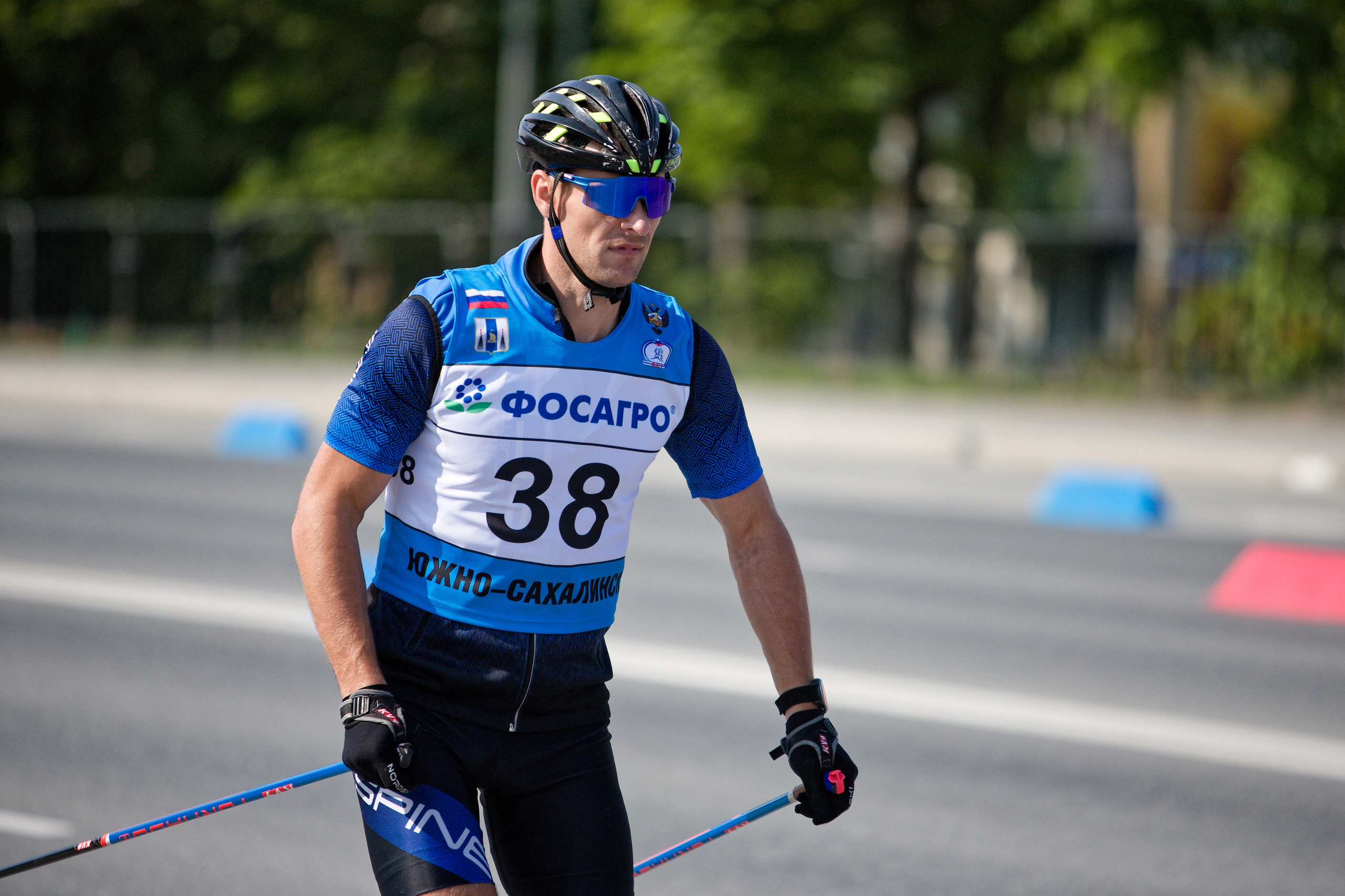 II этап Кубка России по лыжероллерам. Кутузов Евгений Фотограф в Южно-Сахалинске