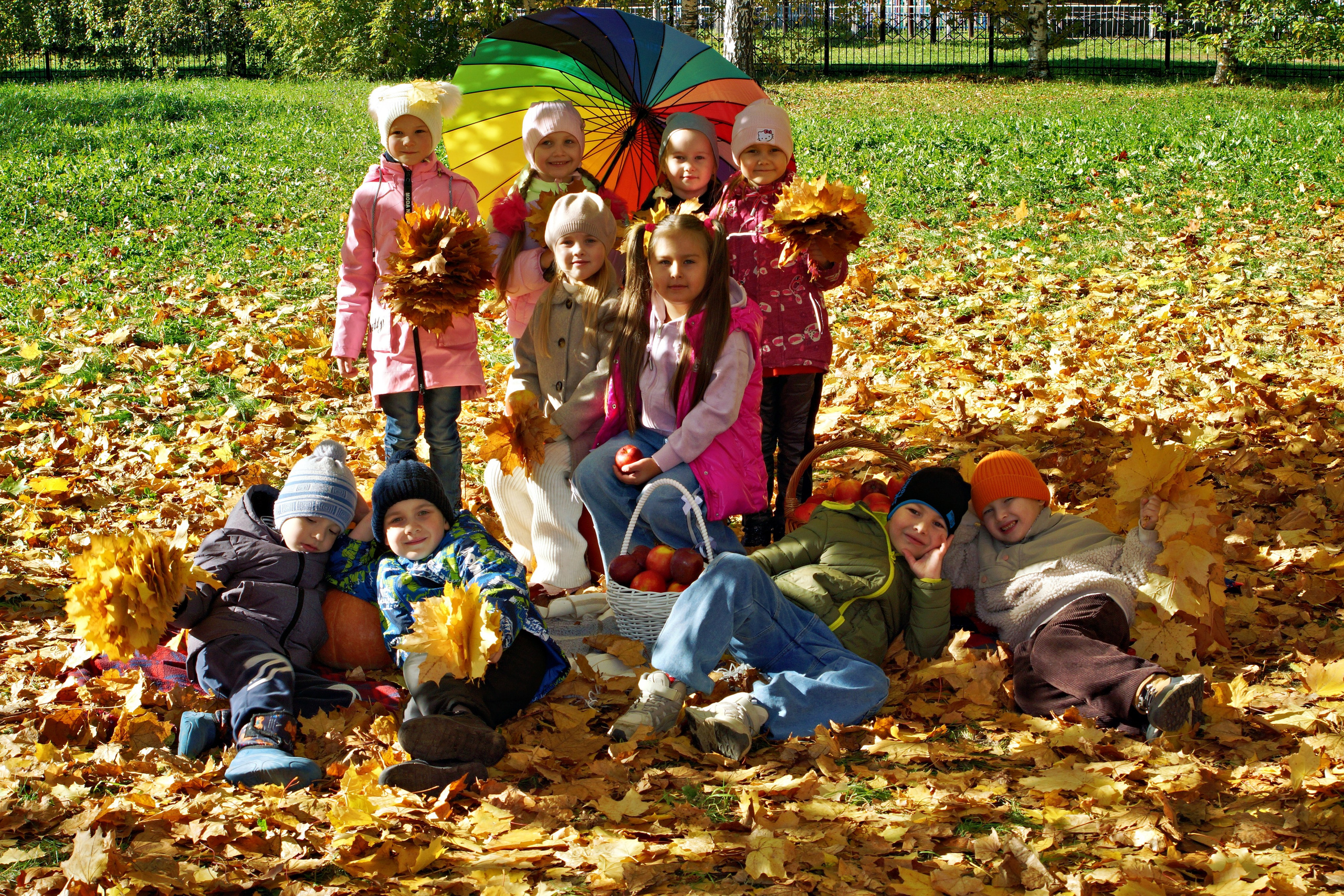 Осенняя фотосессия в детском саду г. Йошкар-Ола