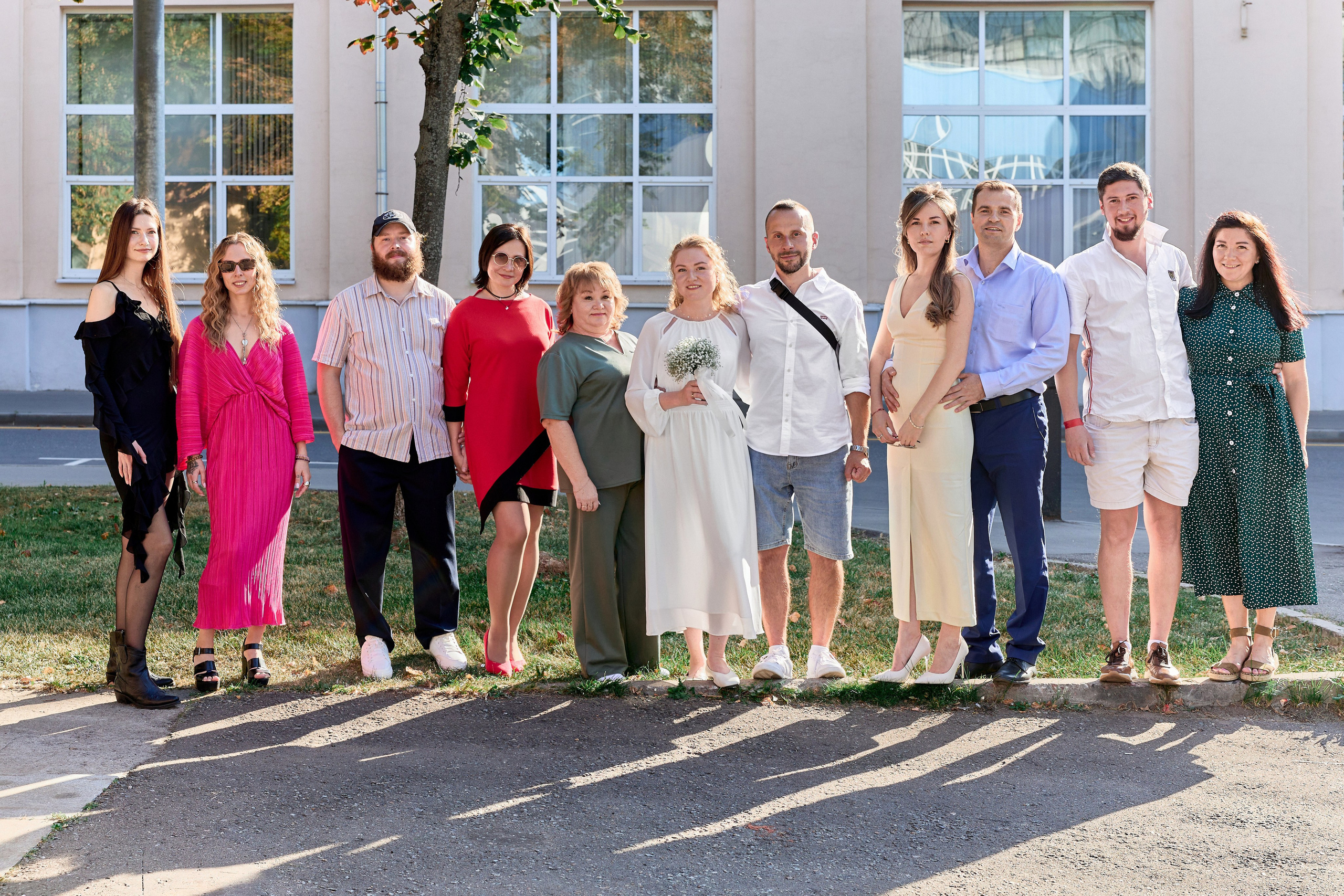 Свадебная прогулка в парке Горького в Москве