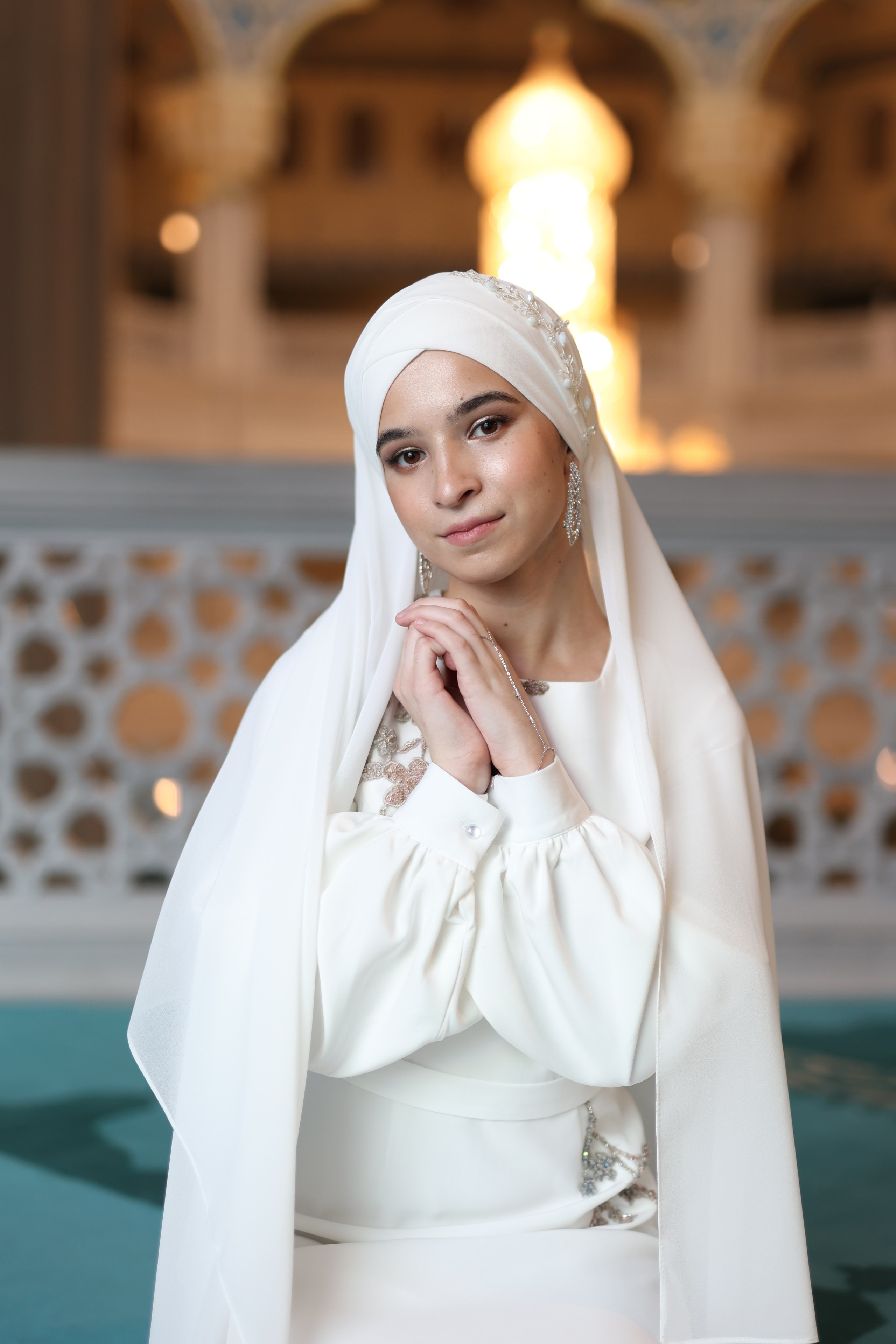 никах в Соборной мечети в Москве, фотосессия в мечети в Москве, никях, мечеть