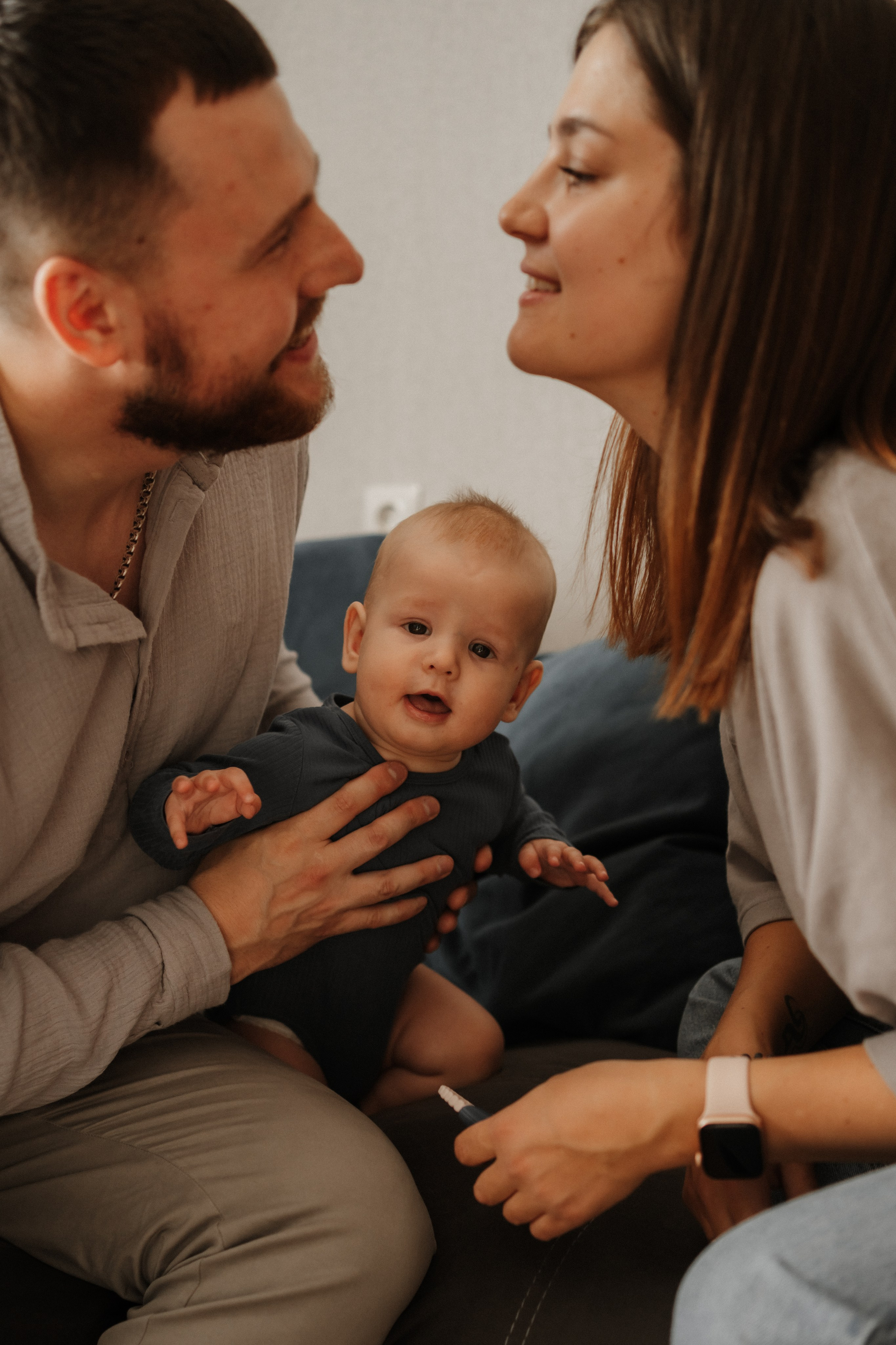 Семейная домашняя фотосъемка в Архангельске. Портретный и свадебный фотограф в Архангельске Елизавета Стрекаловская