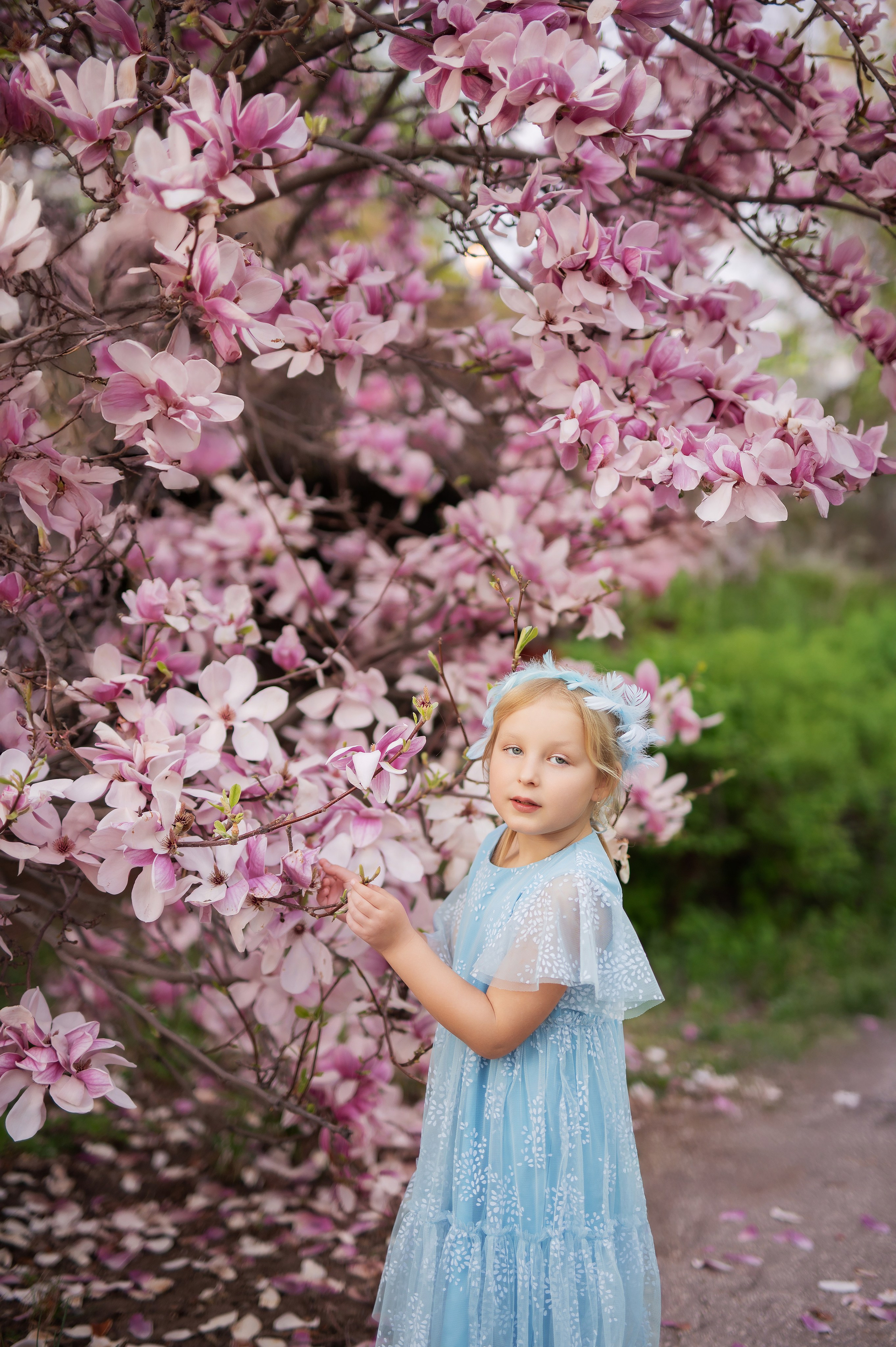 Съемки в магнолии. Детский и семейный фотограф Москва Рязань