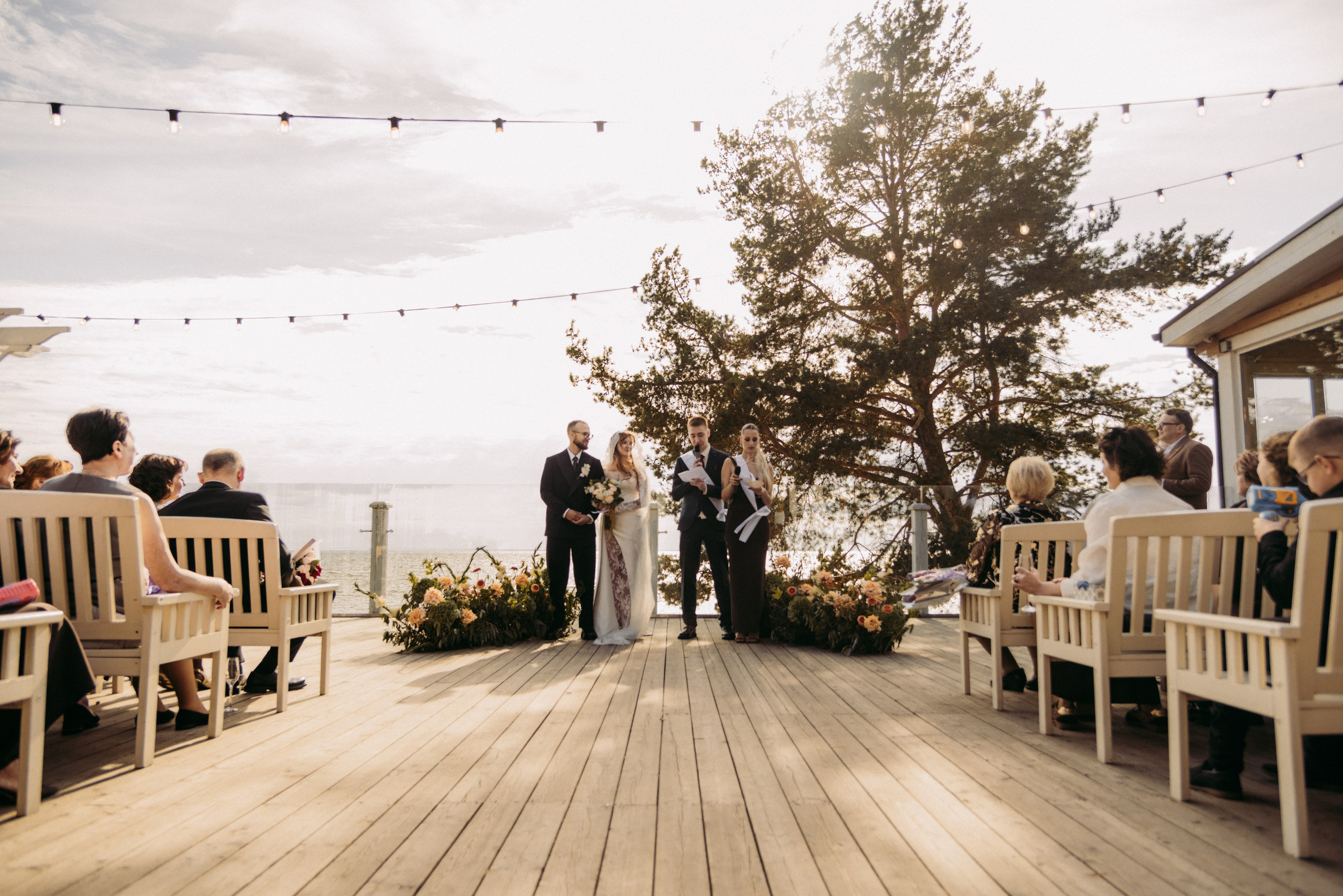 Выездная церемония у залива. Семейный, Свадебный фотограф СПБ Питер— Романова Екатерина