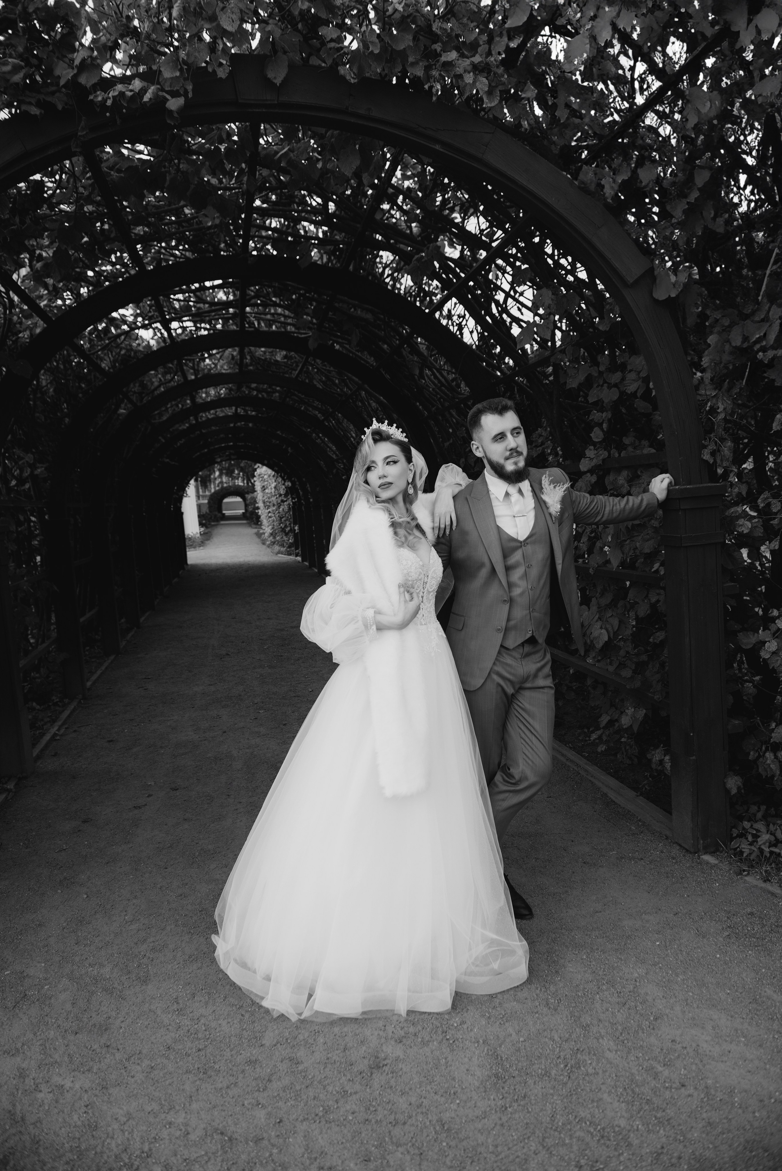 фото молодожен в арке