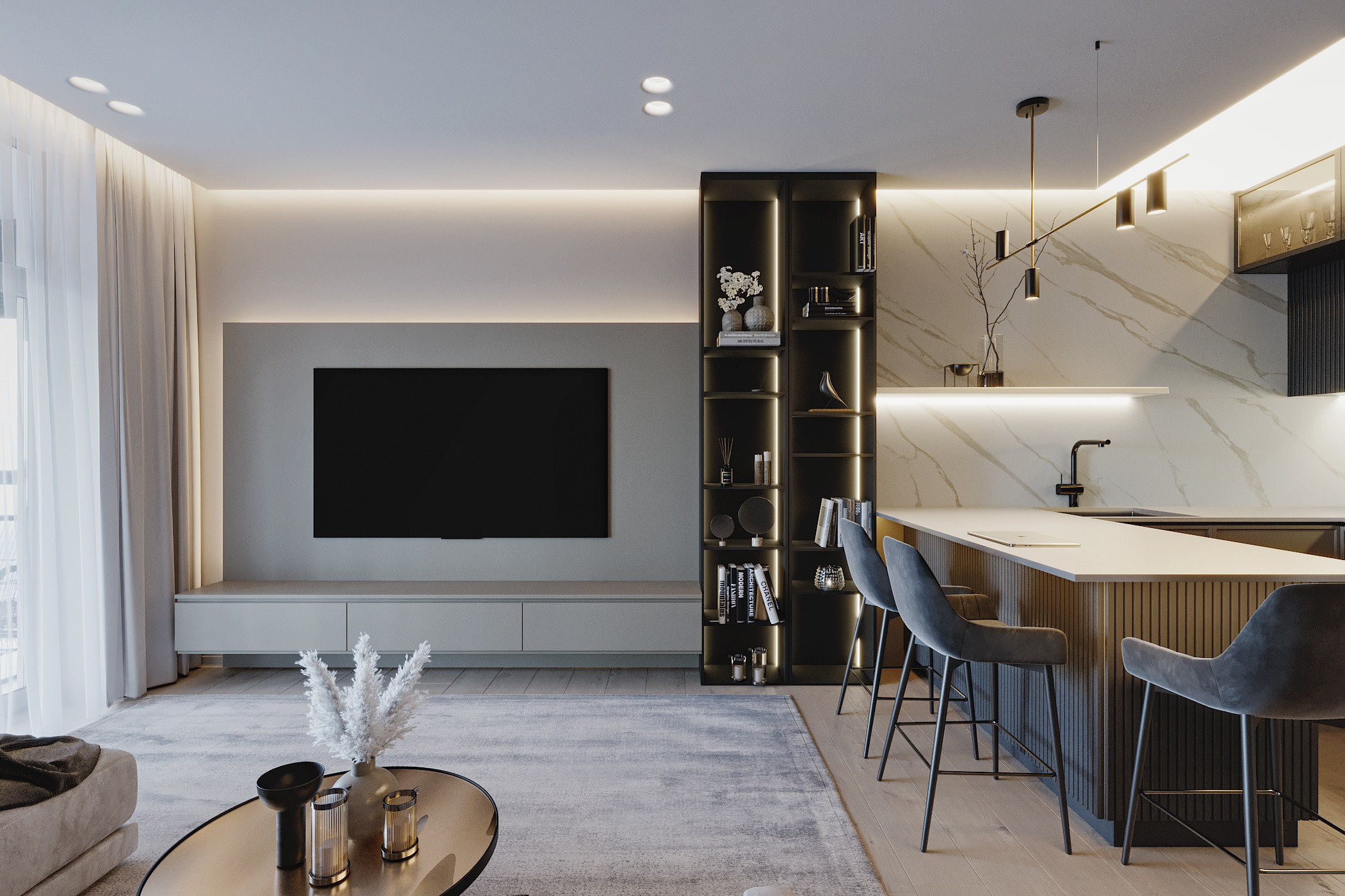 Проект KAI. Дизайн интерьера в Новосибирске, Мире, Онлайн | Студия дизайна интерьера TWOREZ