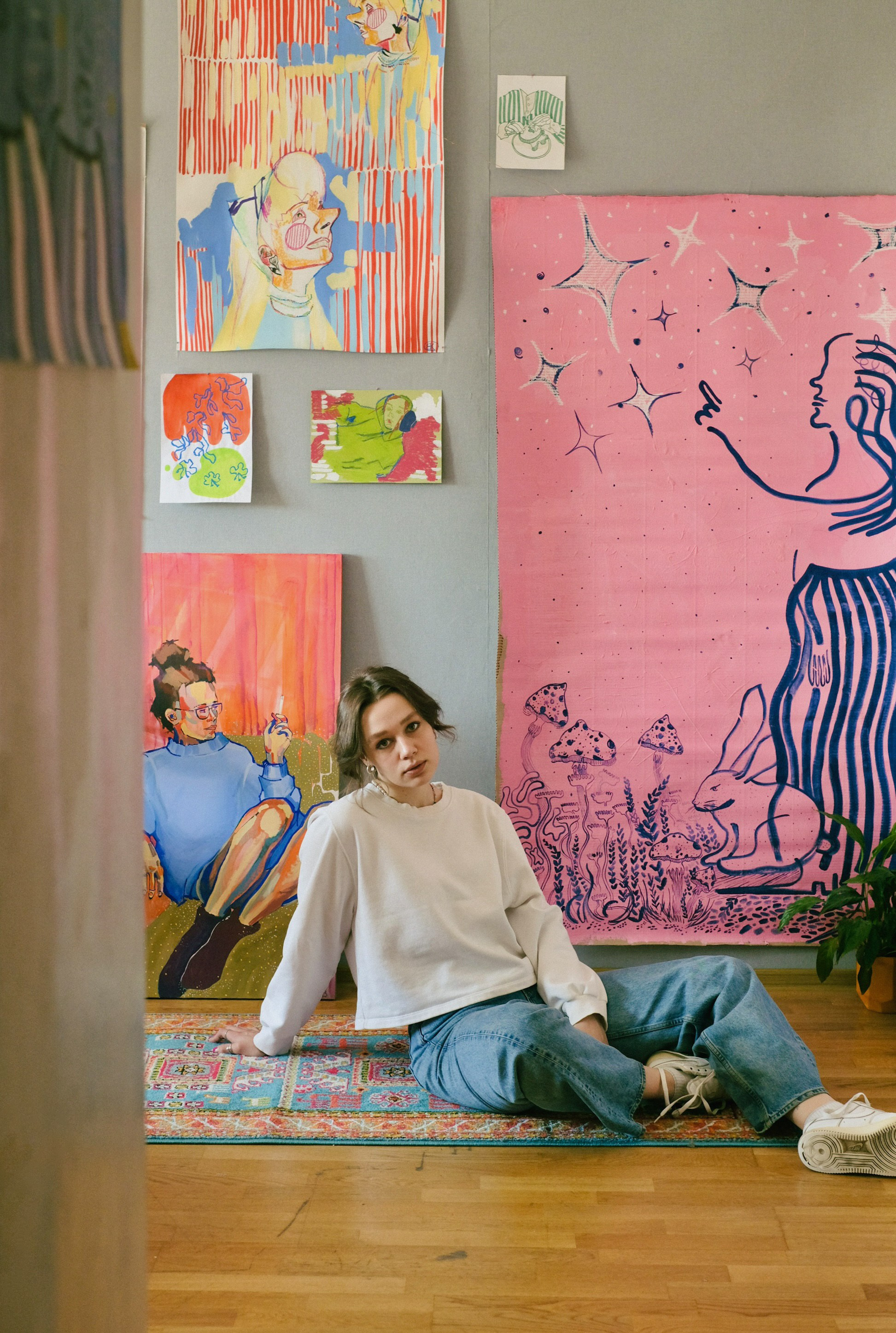 Съемка в квартире художницы. Фотограф Полина Гольдис