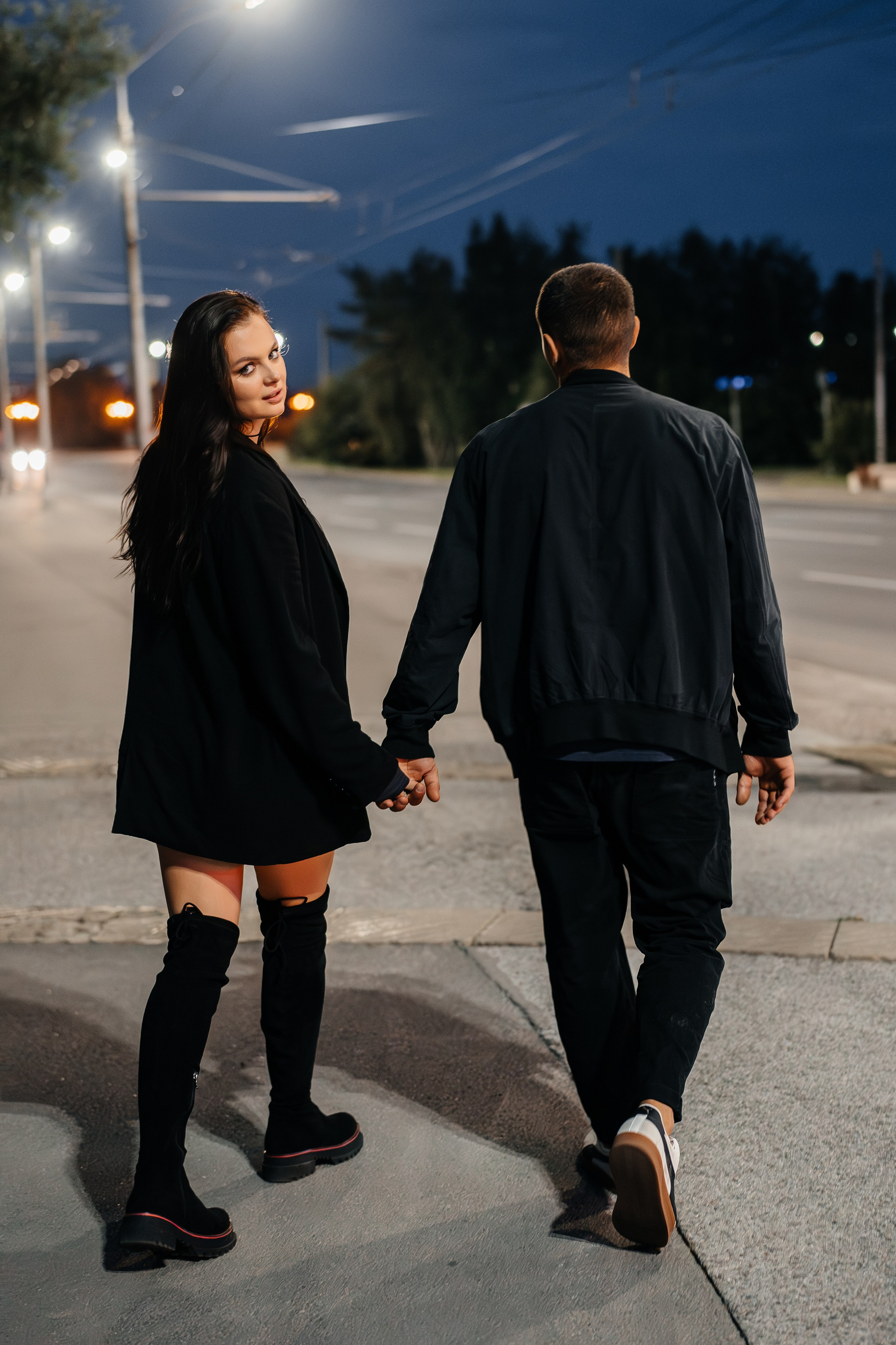 Прогулка по ночному городу. Свадебный фотограф Барнаул Алексей Павлов