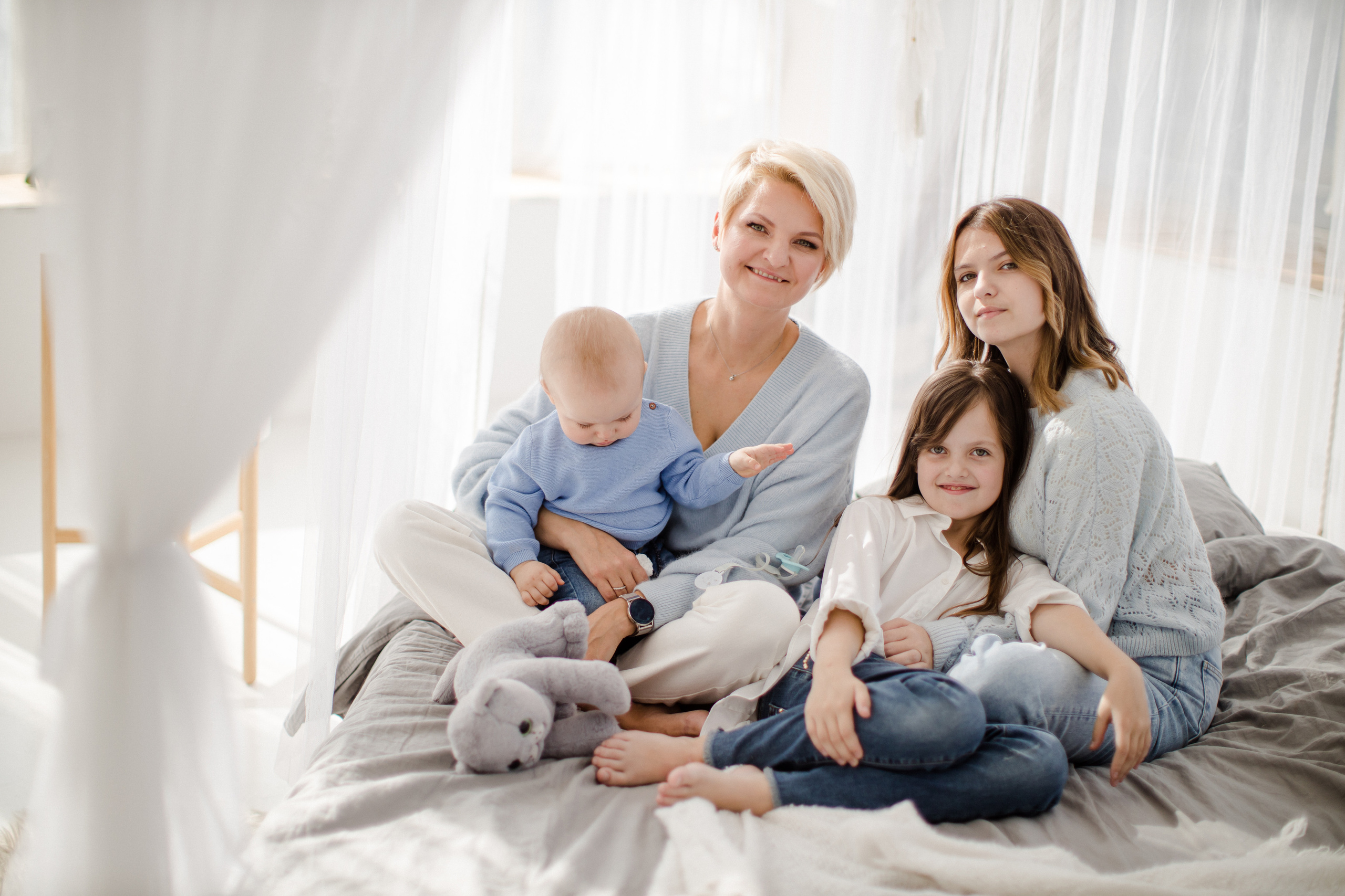 Яна с семьей. Семейный и детский фотограф в Москве Кузьмина Мария