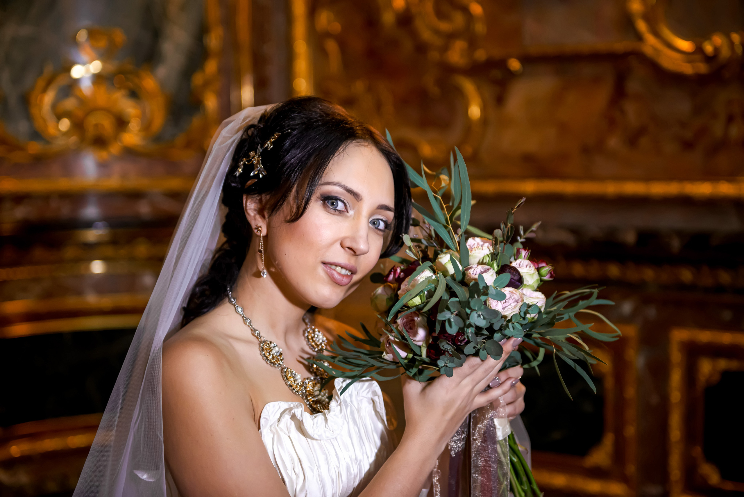 Свадебная фотосессия в Доме Архитектора на Большой Морской ул. Портретный, семейный и свадебный фотограф в Санкт-Петербурге и в Пушкине Ширяев Денис