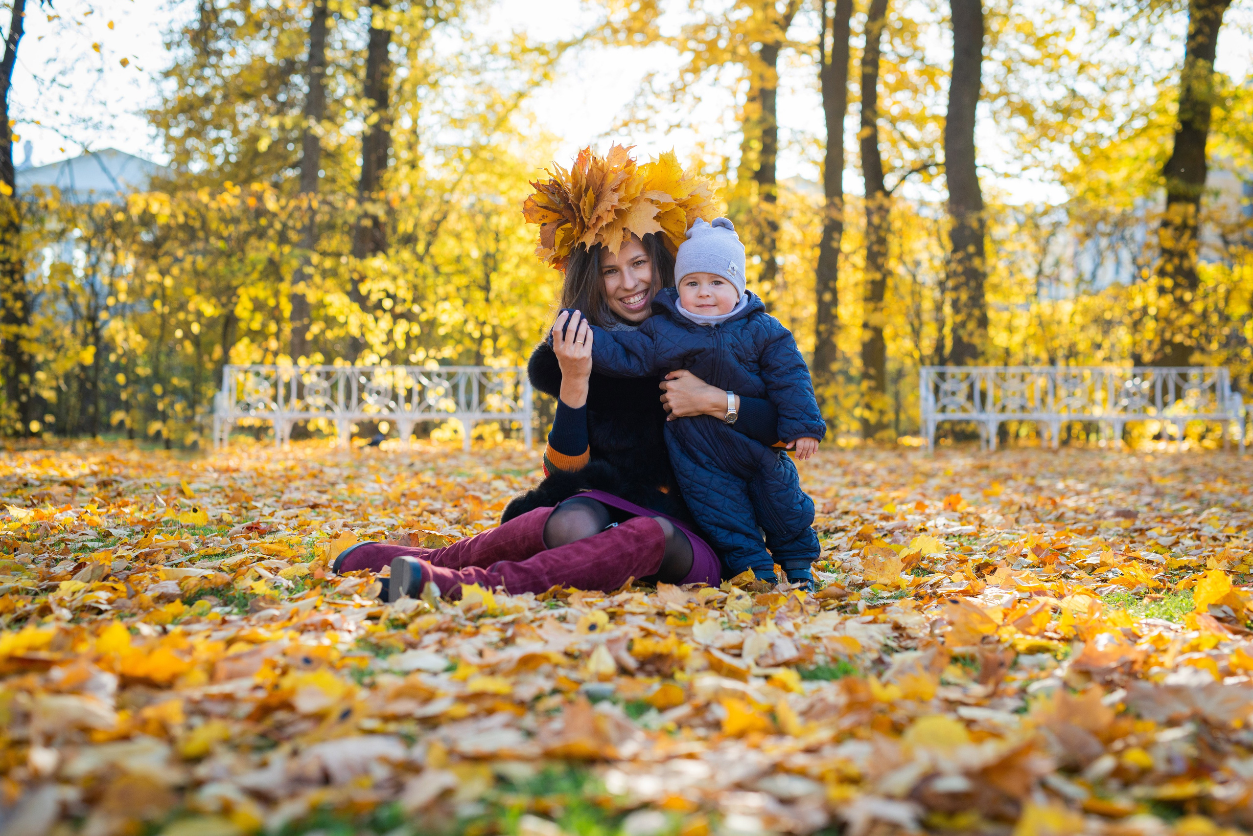 Егор, Валерия и Андрей осенняя прогулка. Портретный, семейный и свадебный фотограф в Санкт-Петербурге и в Пушкине Ширяев Денис