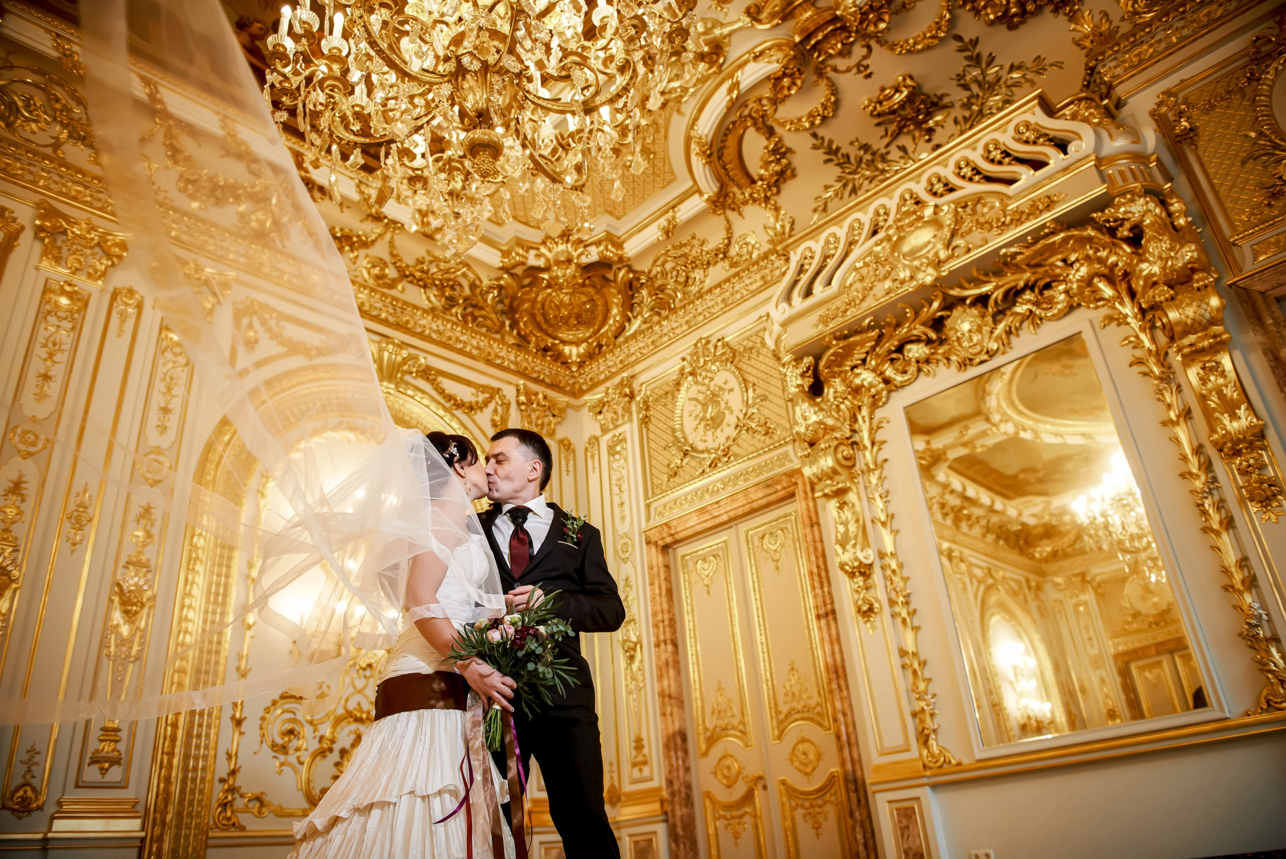 Свадебная фотосессия в Доме Архитектора на Большой Морской ул. Портретный, семейный и свадебный фотограф в Санкт-Петербурге и в Пушкине Ширяев Денис